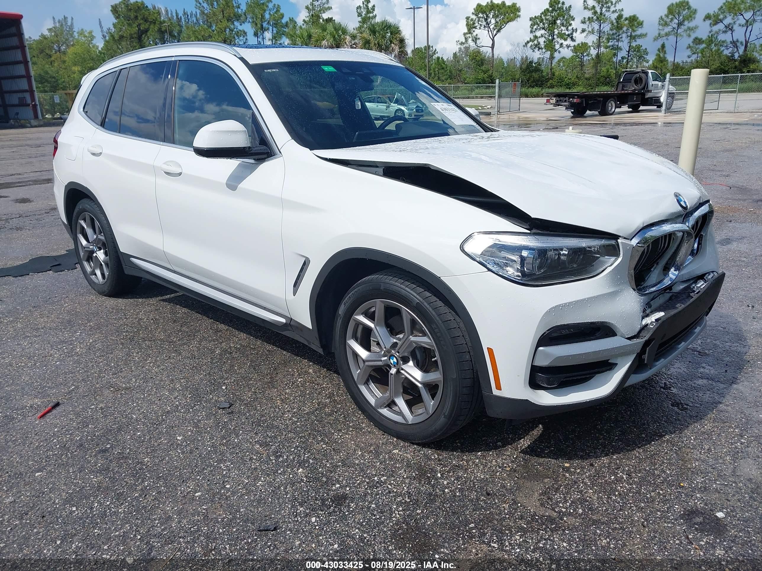 2021 BMW X3 sDrive30i, VIN 5UXTY3C00M9E32853 — All over