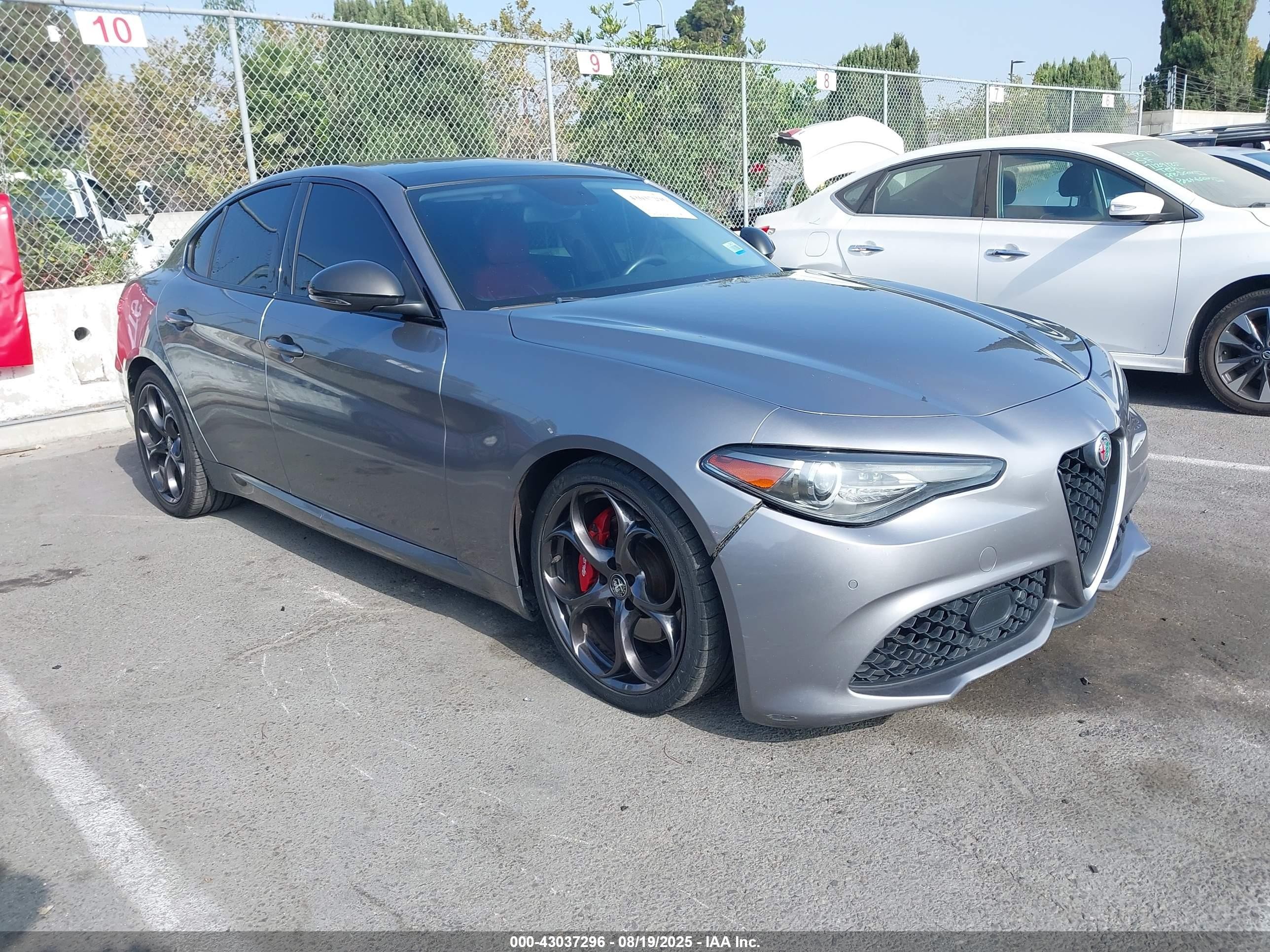 2019 Alfa Romeo Giulia Ti Sport, VIN ZARFAMBN5K7612671 — Repossession
