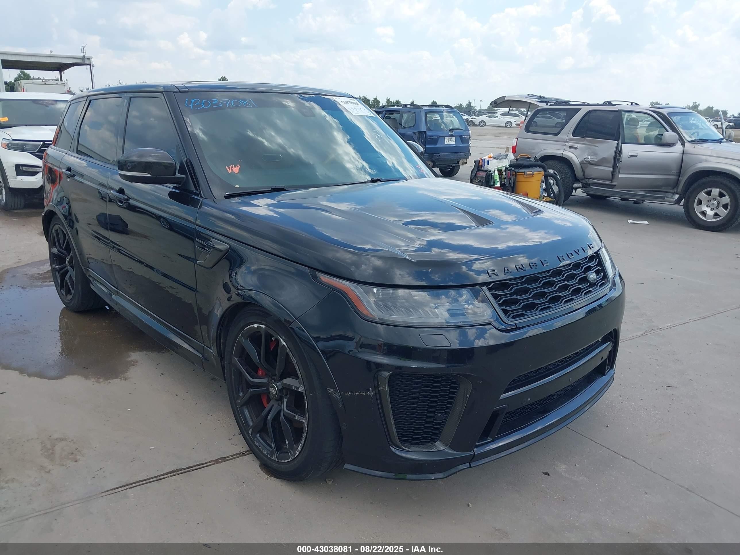 2020 Land Rover Range Rover Sport SVR, VIN SALWZ2RE1LA709778 — Theft recovery
