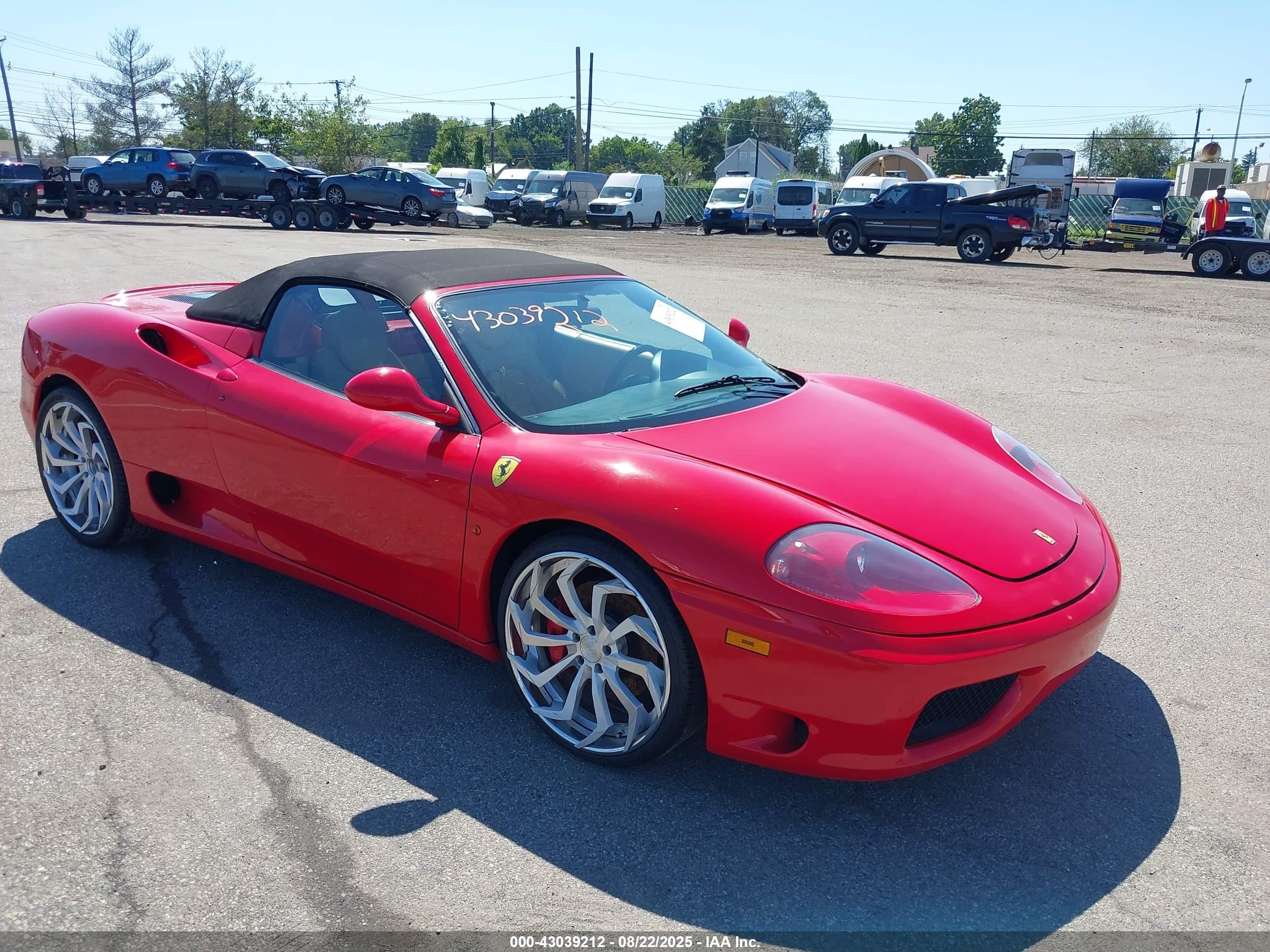 2003 Ferrari 360, VIN ZFFYT53A030134427 — После угона