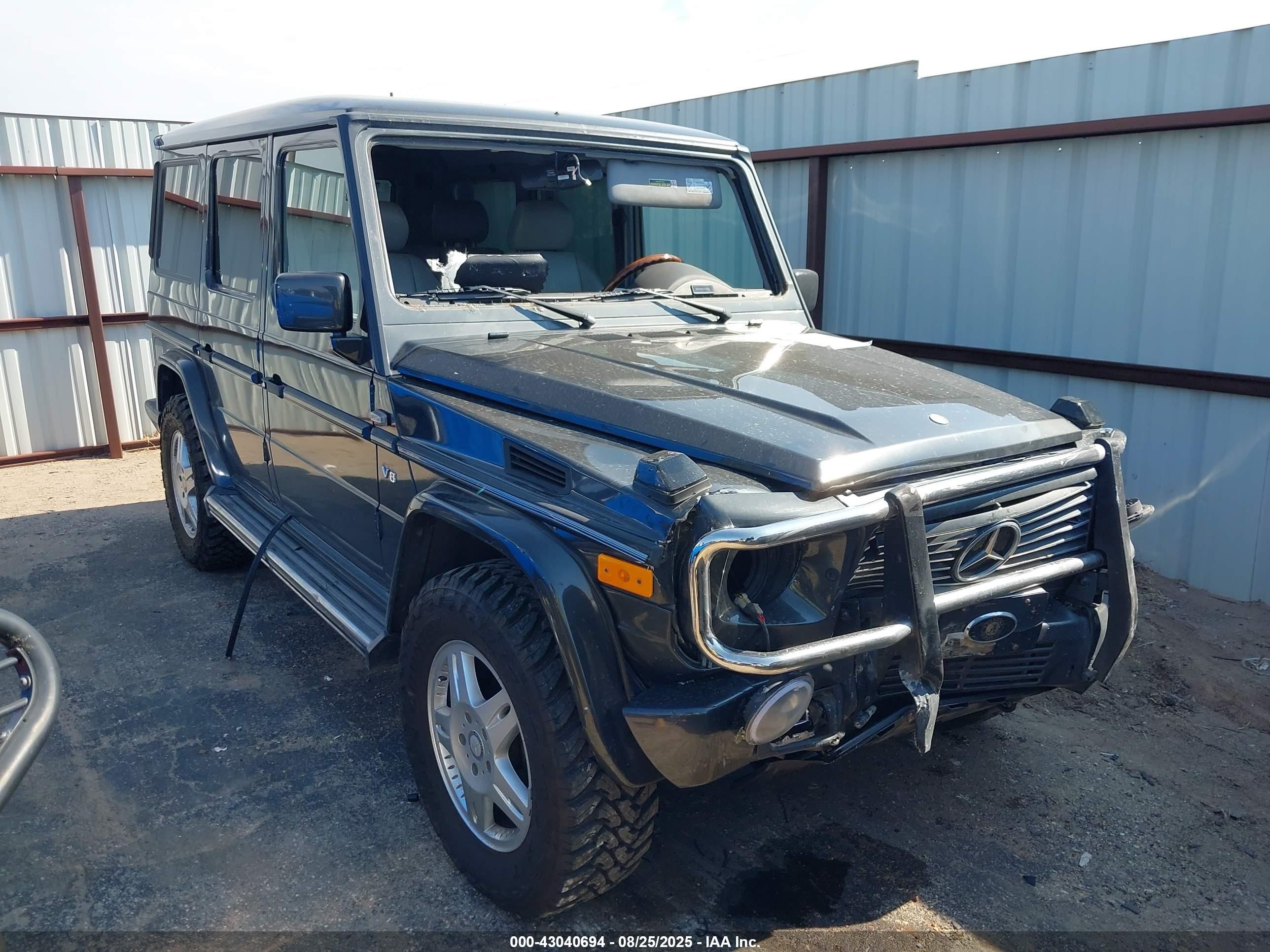 2002 Mercedes-Benz G 500, VIN WDCYR49E32X128283 — Front end