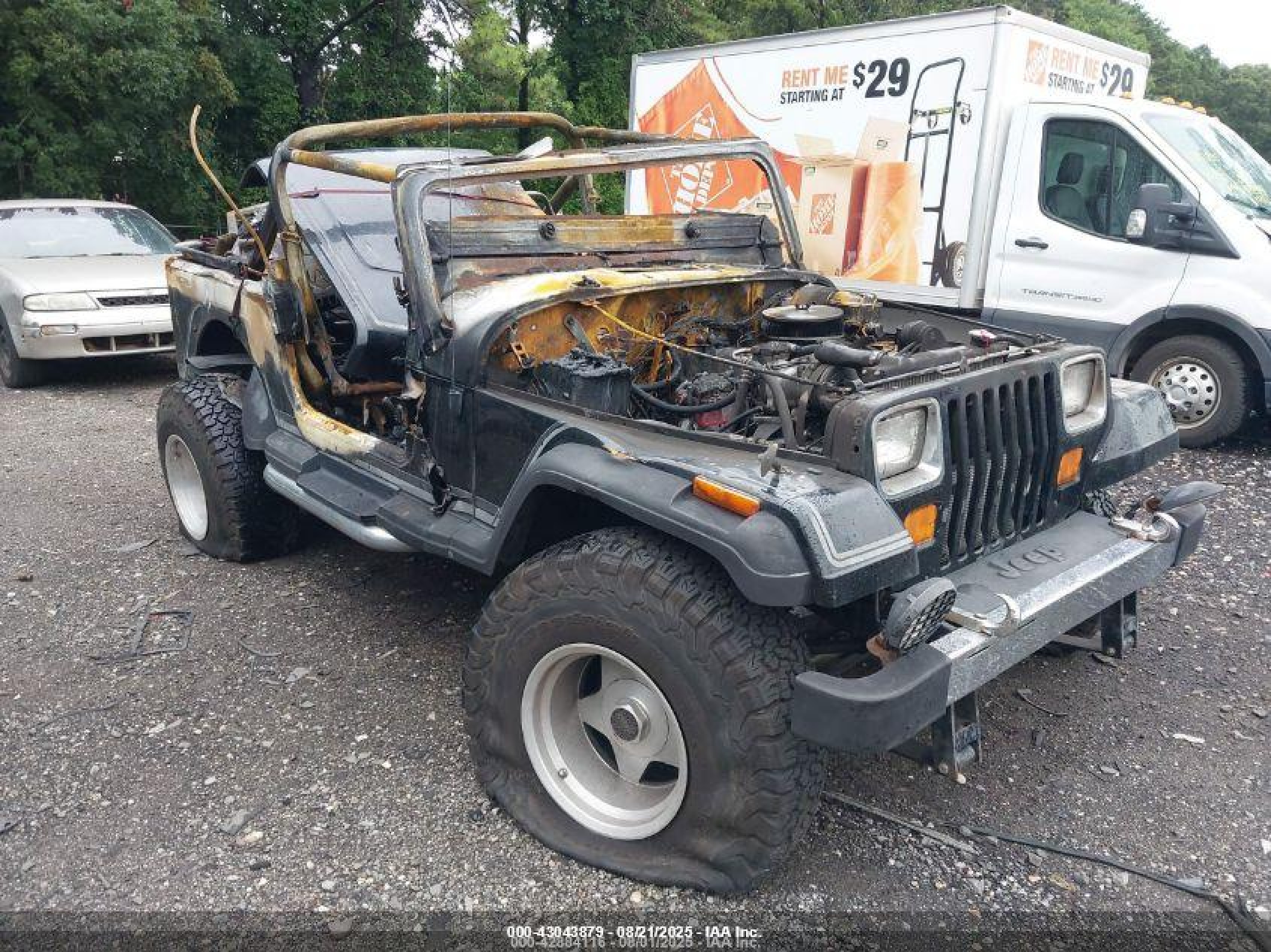 1989 Jeep Wrangler, VIN 2J4FY59T8KJ147522 — Burn