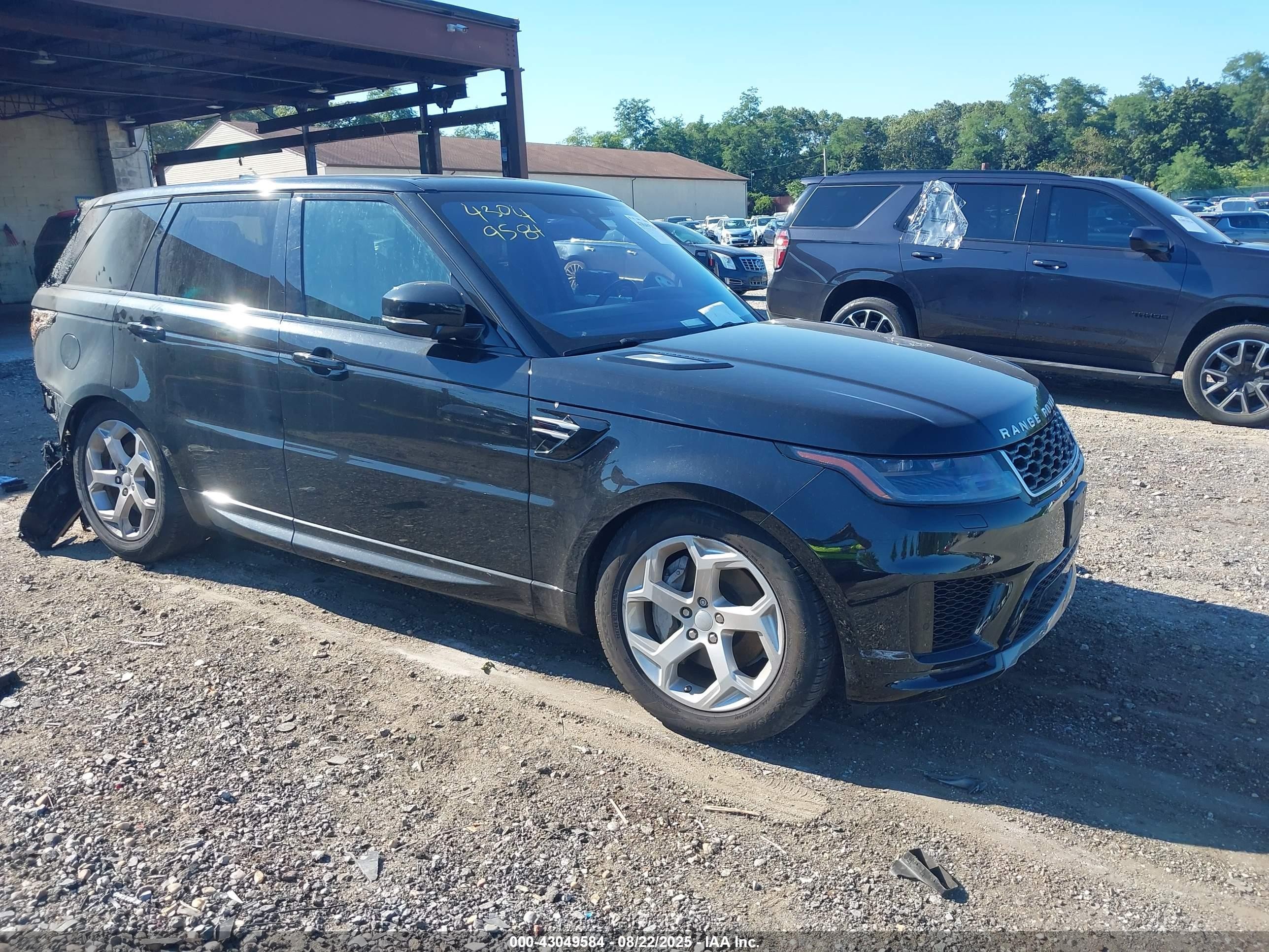 2020 Land Rover Range Rover Sport HSE, VIN SALWR2SU4LA746888 — Interior fire