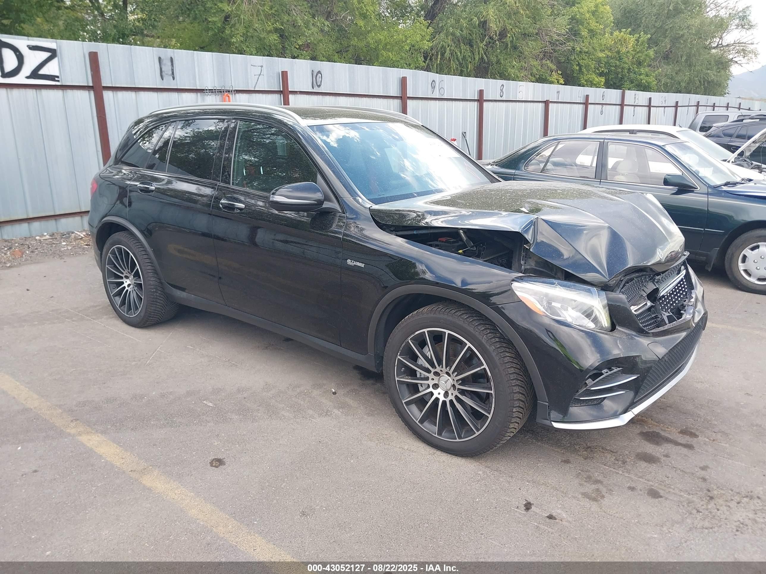 2018 Mercedes-Benz GLC 43 AMG, VIN WDC0G6EB9JV016401 — Front end