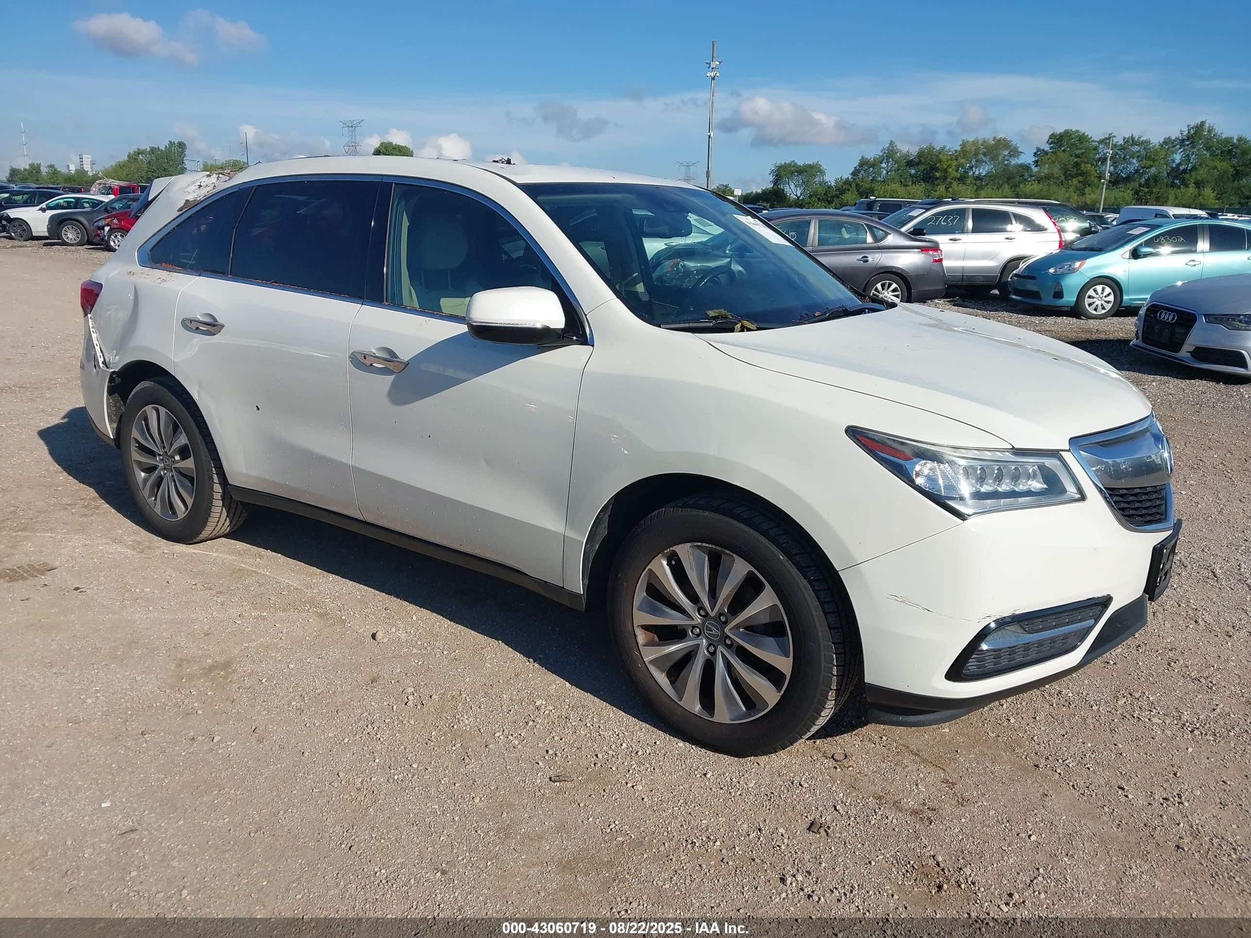2014 Acura MDX Technology, VIN 5FRYD4H42EB022661 — Стихия