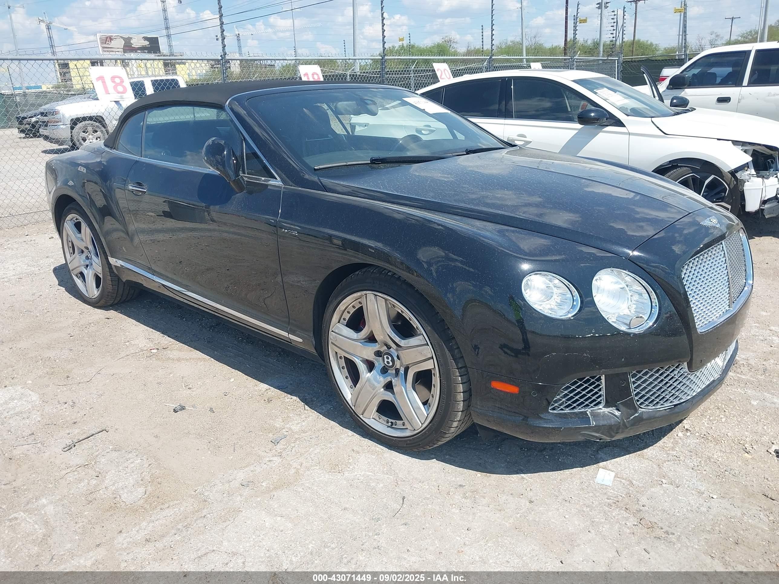 2013 Bentley Continental GT, VIN SCBGU3ZA5DC084453 — Water / flood