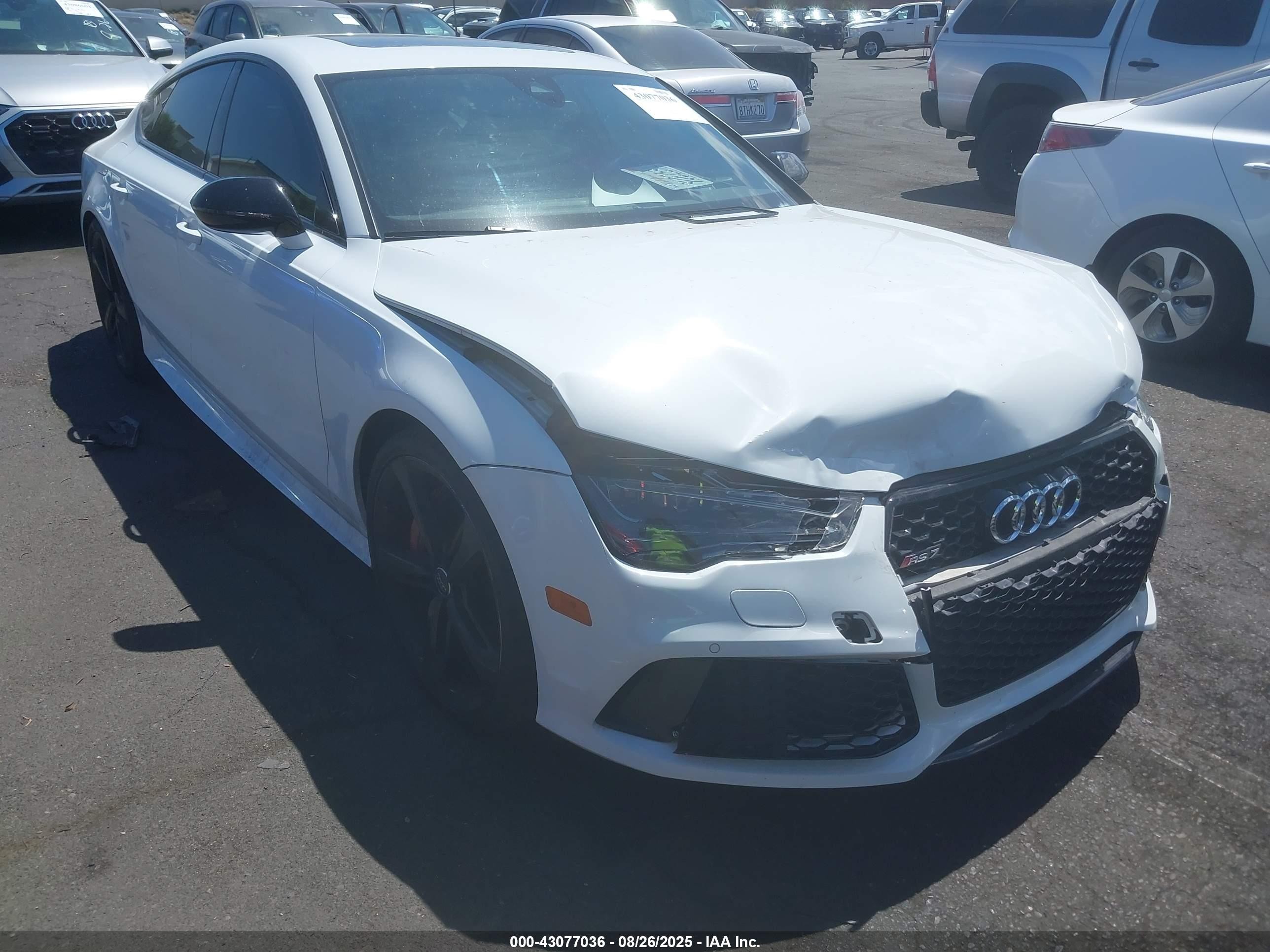 2017 Audi RS 7 Prestige, VIN WUAWAAFC1HN902544 — Перед