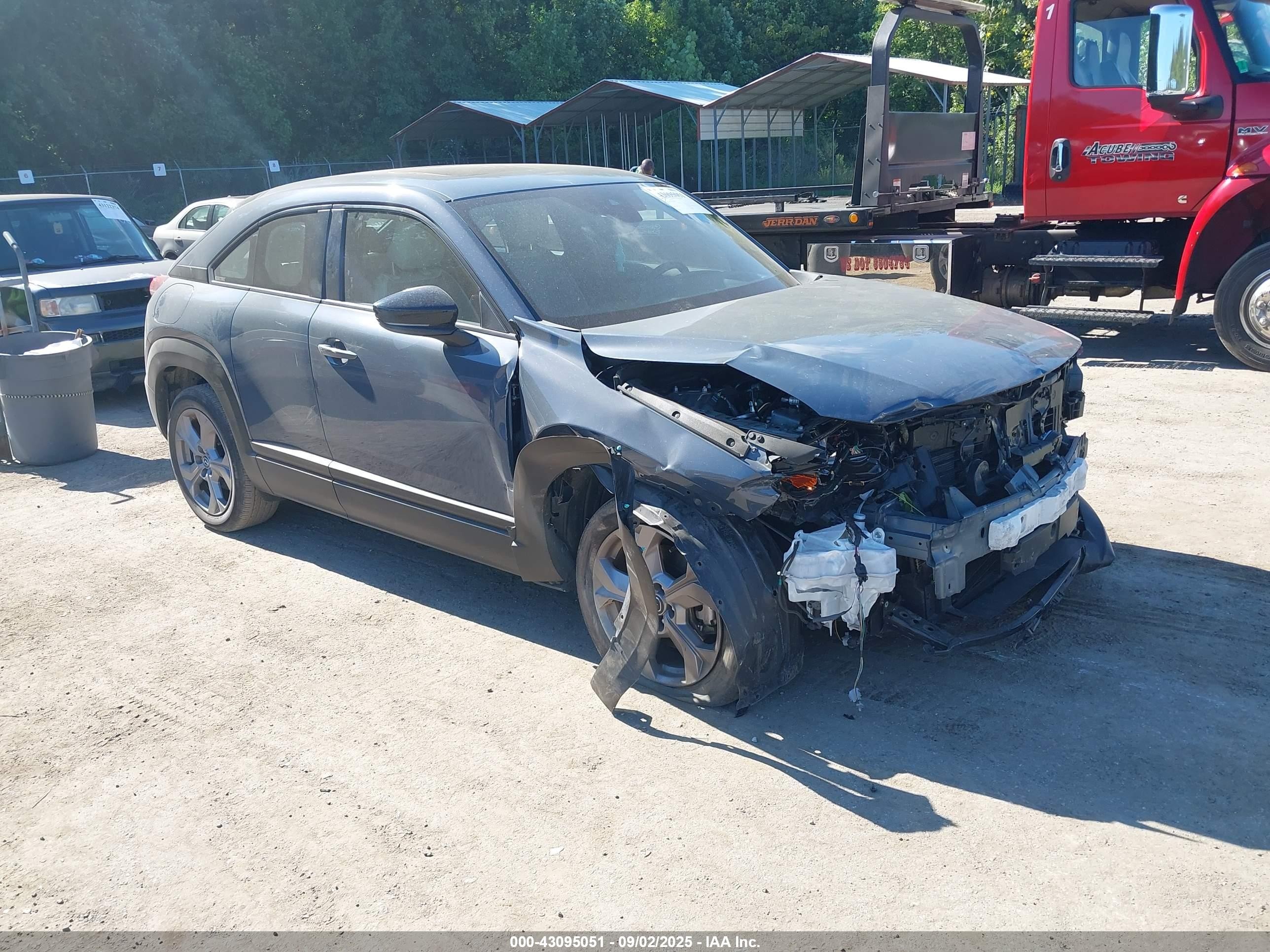 2022 Mazda MX-30, VIN JM1DRACB5N0100404 — Front end