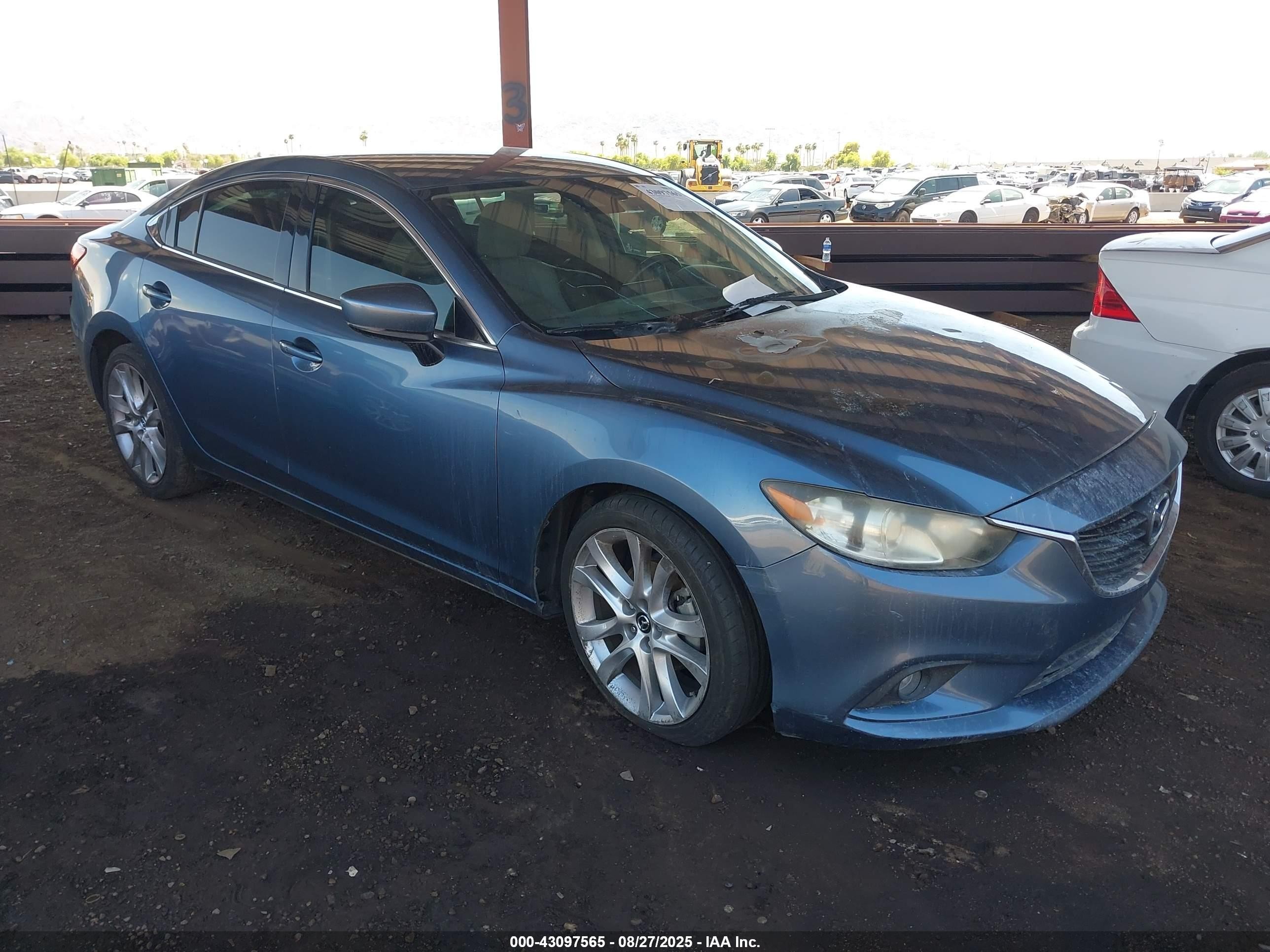 2017 Mazda 6 Touring, VIN JM1GL1V55H1137358 — Engine fire