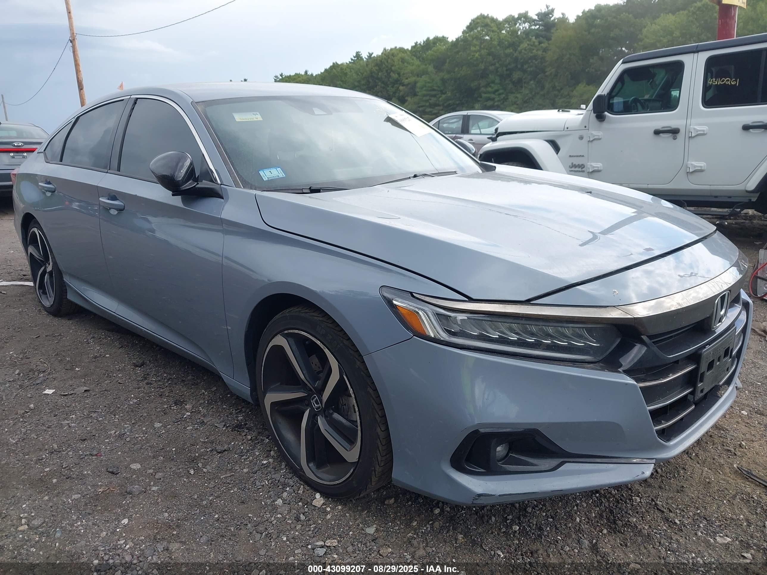 2022 Honda Accord Sport, VIN 1HGCV1F36NA070241 — Side