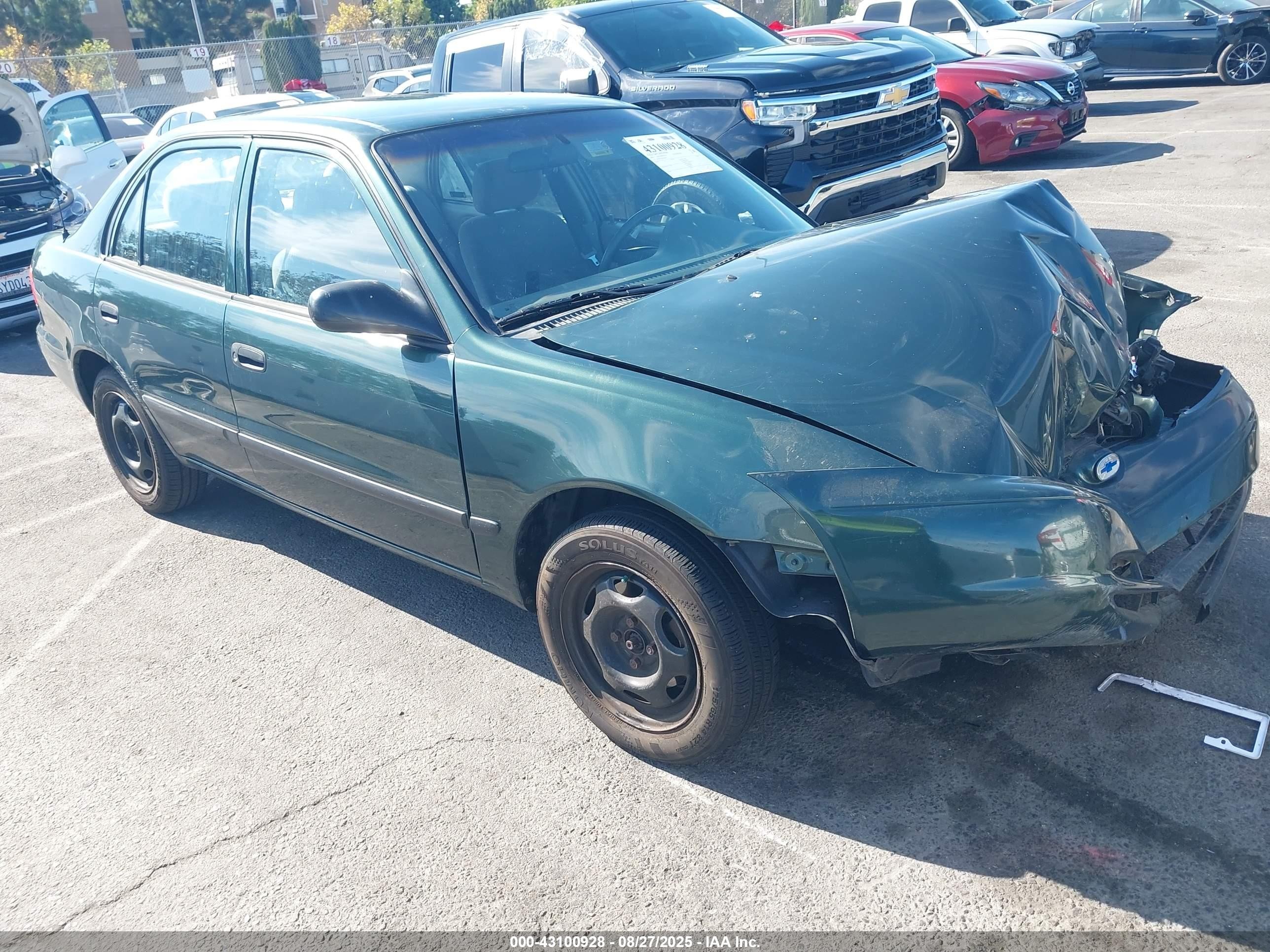 2002 Chevrolet Prizm, VIN 1Y1SK52892Z424032 — Front end