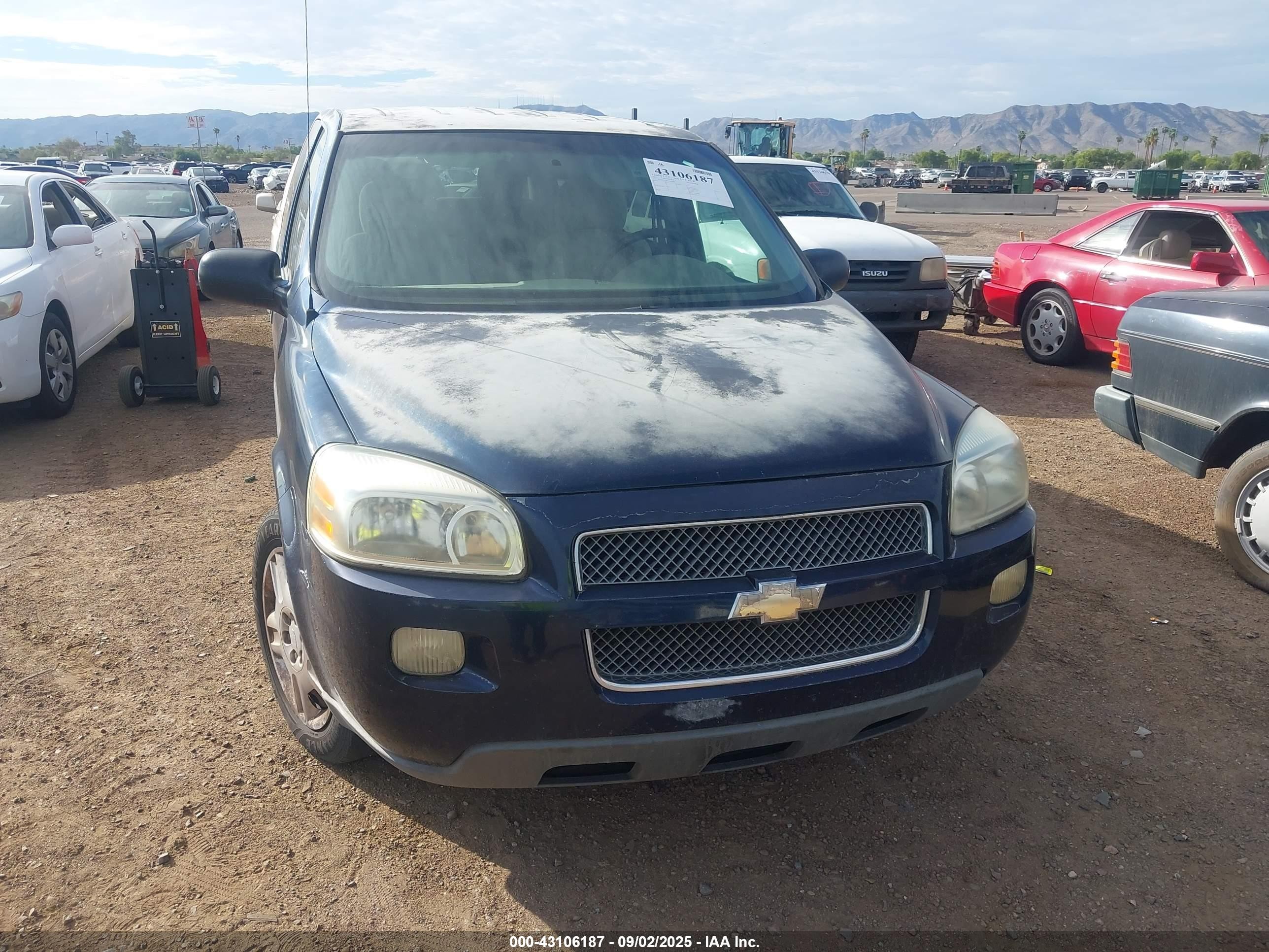 2007 Chevrolet Uplander LS Fleet, VIN 1GNDV23W17D184082 — Rear end