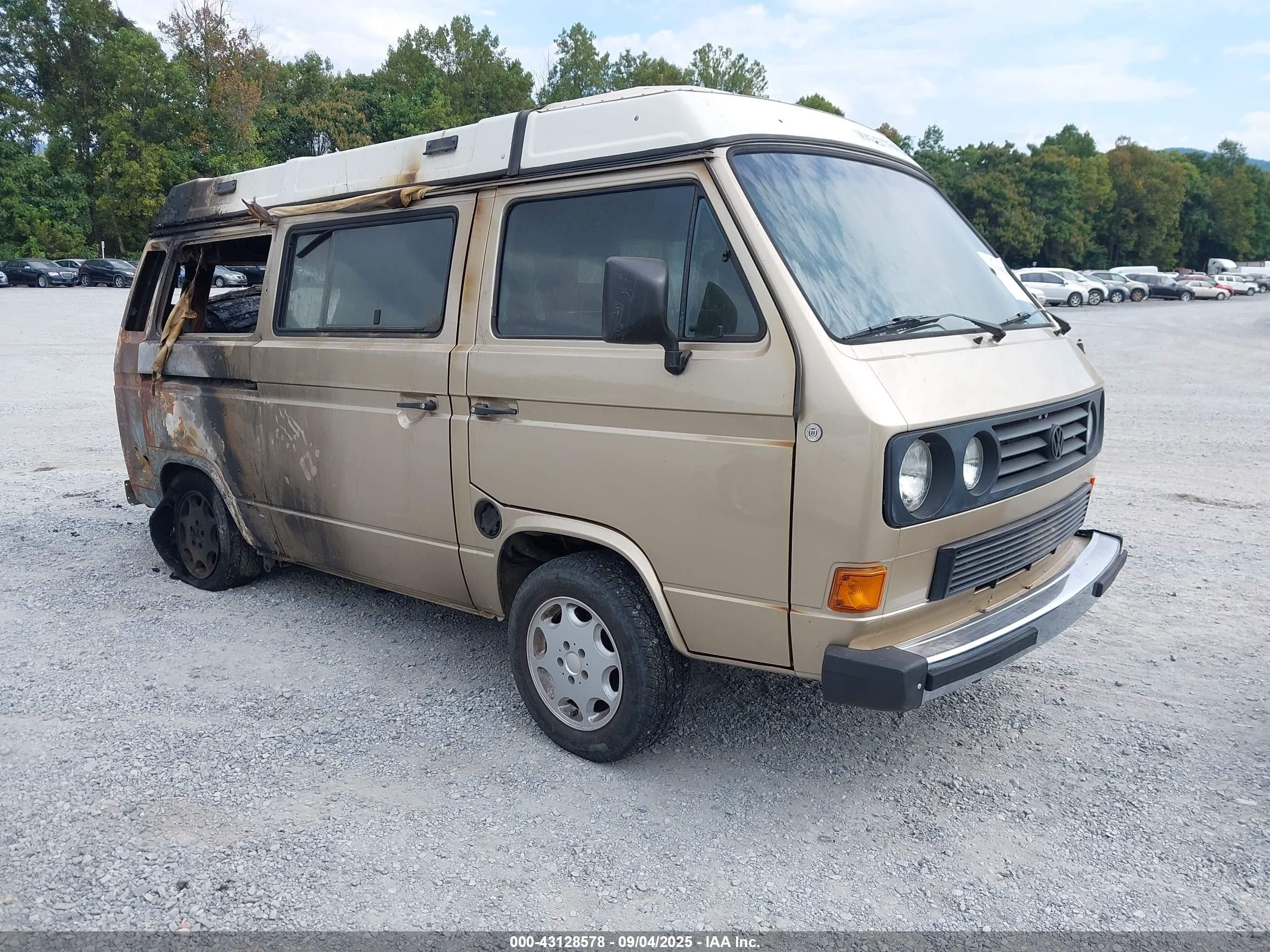 1985 Volkswagen Vanagon, VIN WV2XB0254FH087429 — Burn