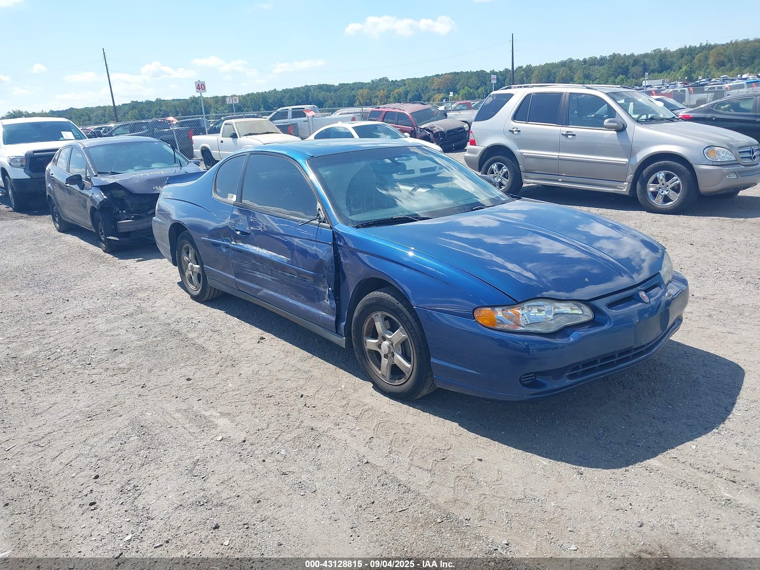 2003 Chevrolet Monte Carlo LS, VIN 2G1WW12E239412821 — Side