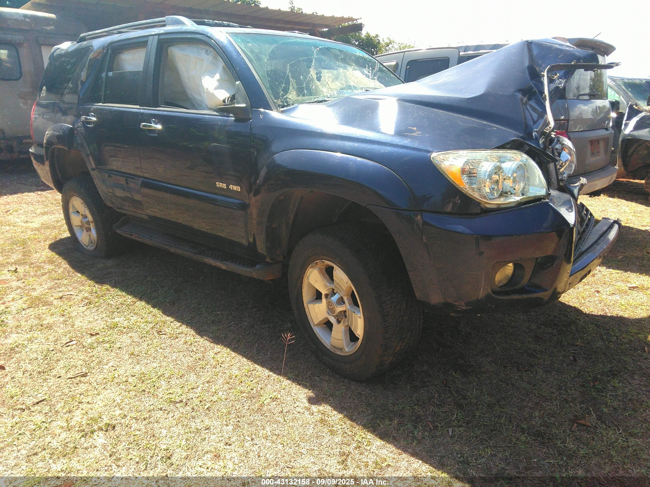 2007 Toyota 4Runner SR5, VIN JTEBU14R978090347 — Rollover