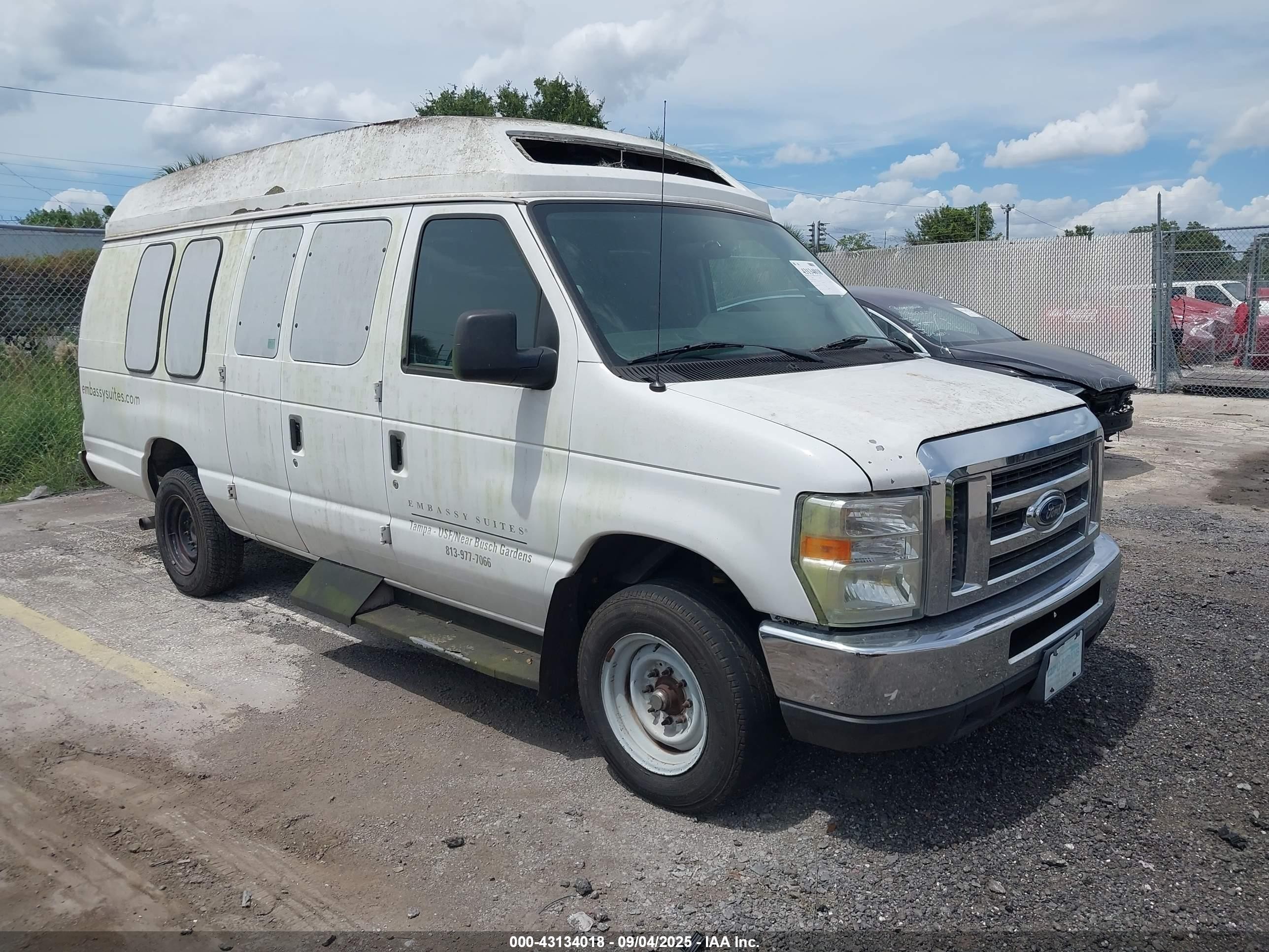 2011 Ford E-Series Commercial, VIN 1FTNS1EL2BDA85542 — Rear end