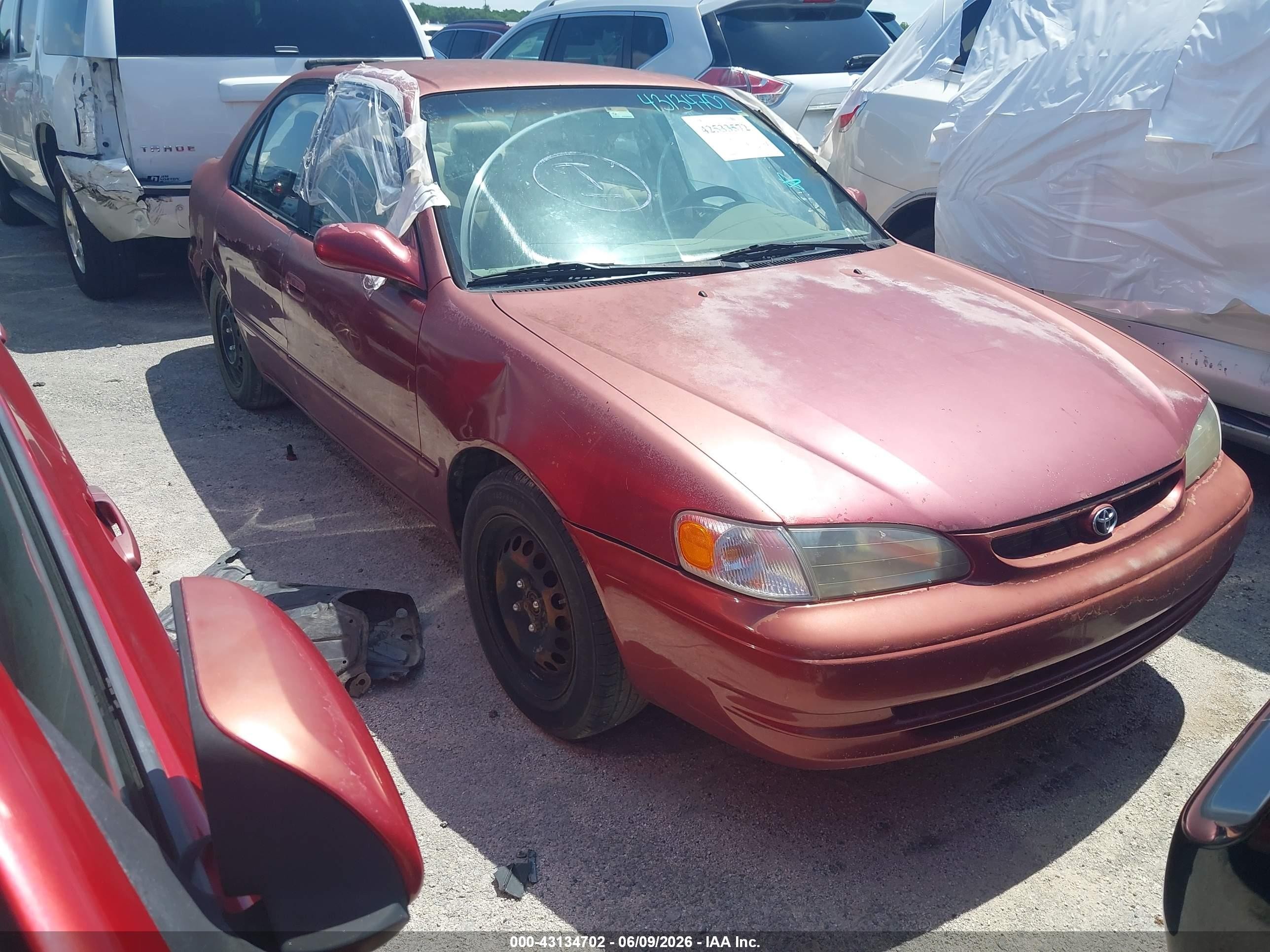 1999 Toyota Corolla LE, VIN 1NXBR12E3XZ198407 — Not stated