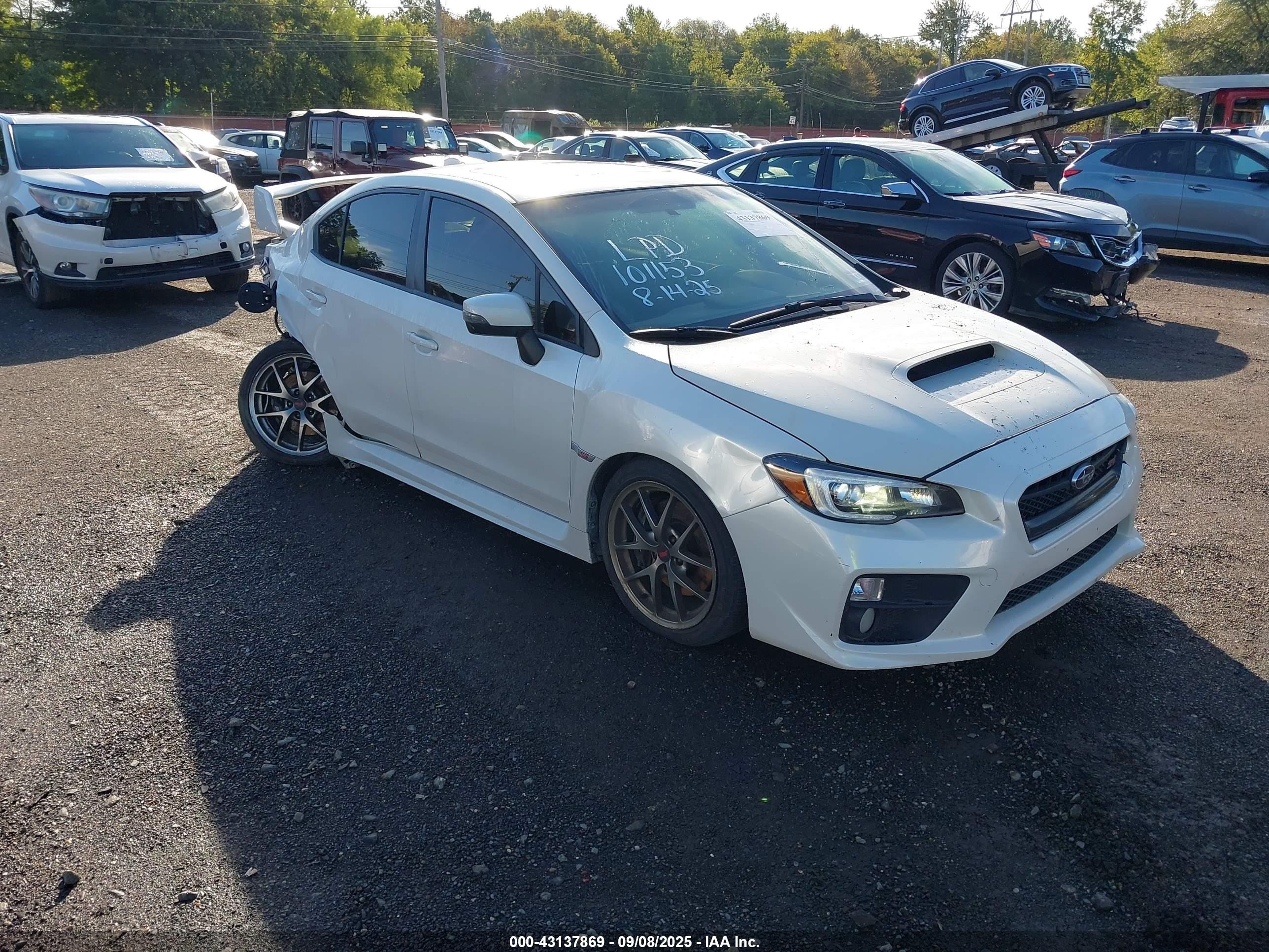 2015 Subaru WRX STI Limited, VIN JF1VA2U64F9831461 — Side