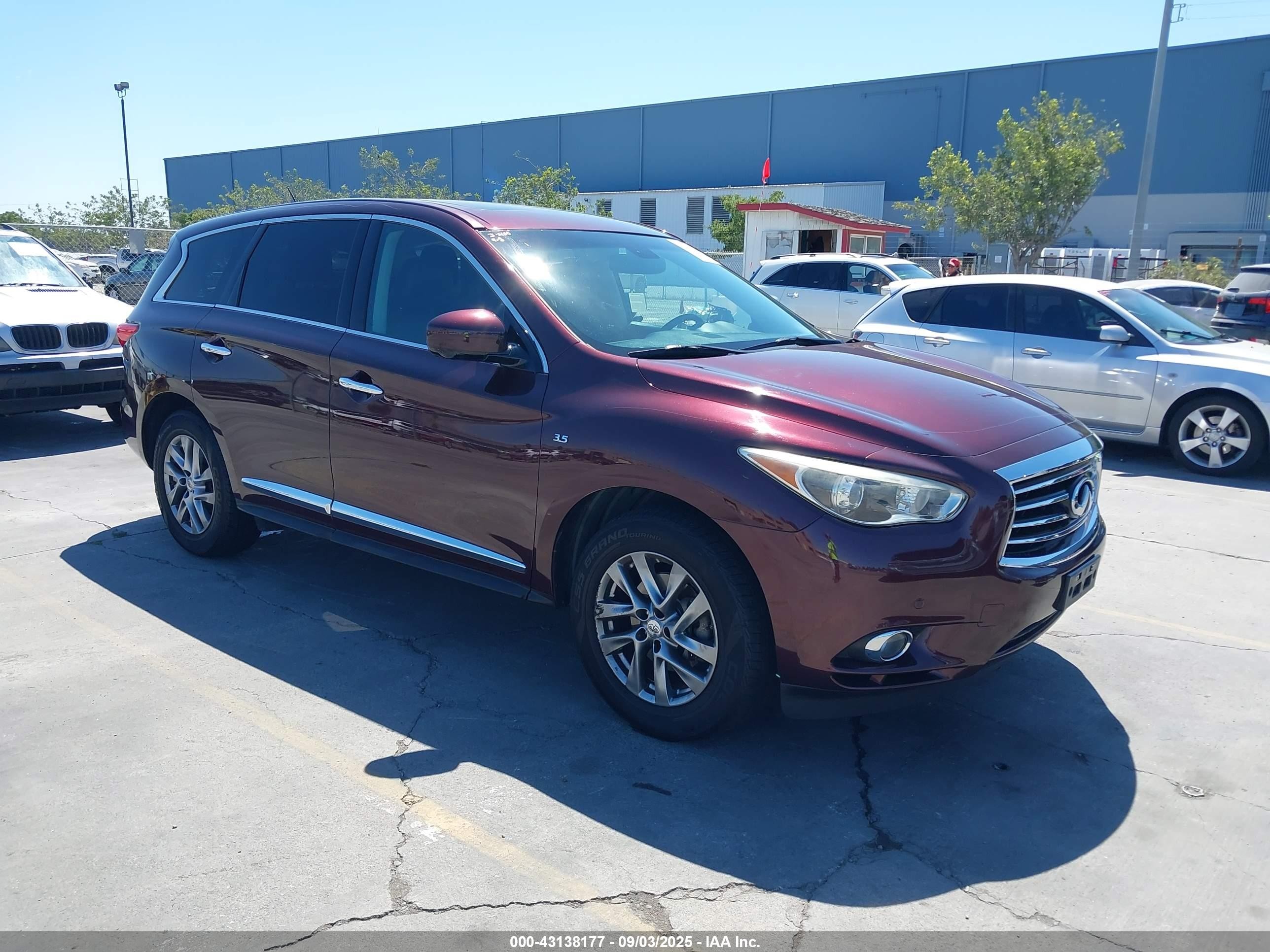 2014 Infiniti QX60, VIN 5N1AL0MN4EC531706 — Auction photo
