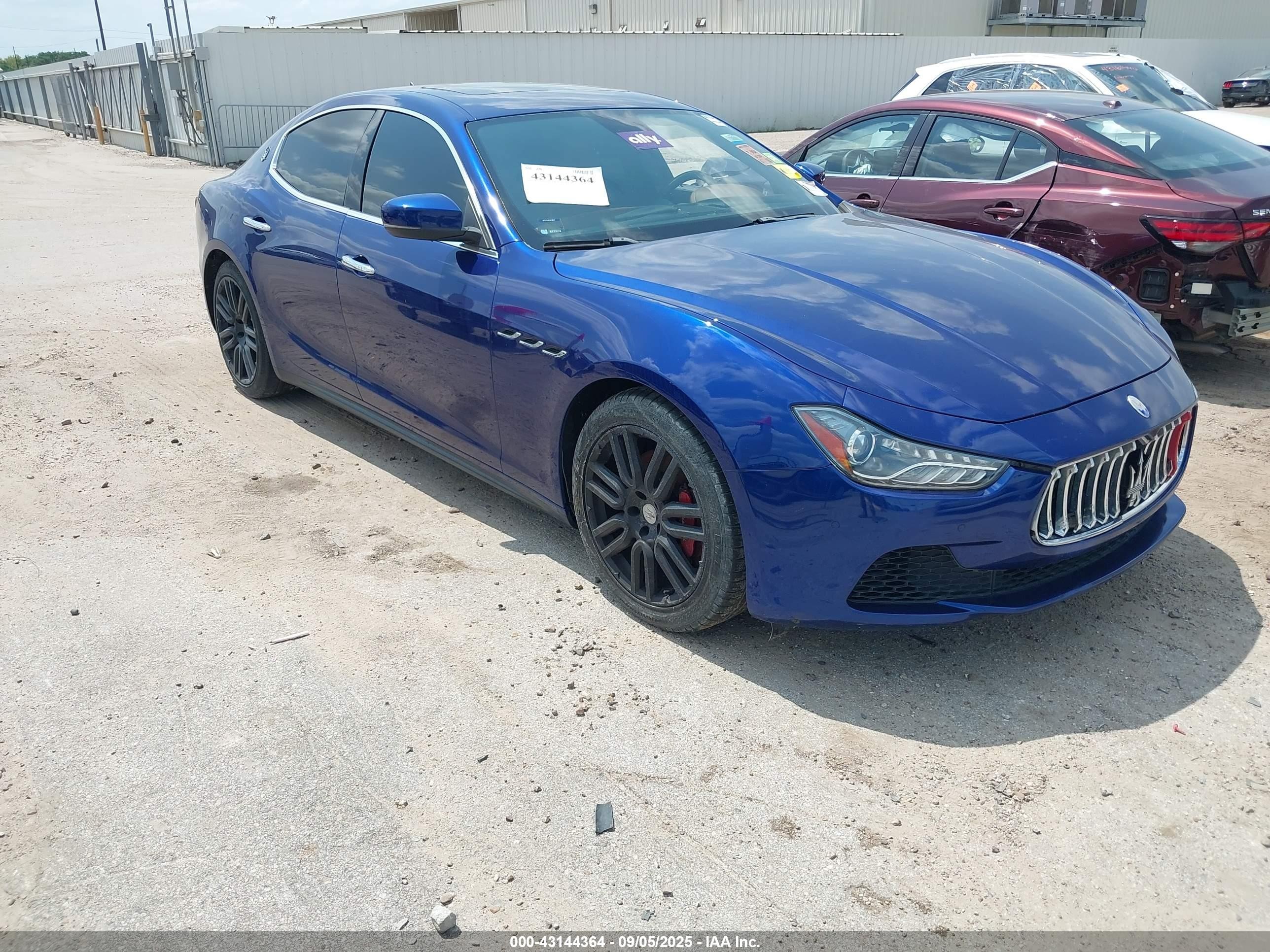 2017 Maserati Ghibli, VIN ZAM57XSL5H1215165 — Механическое