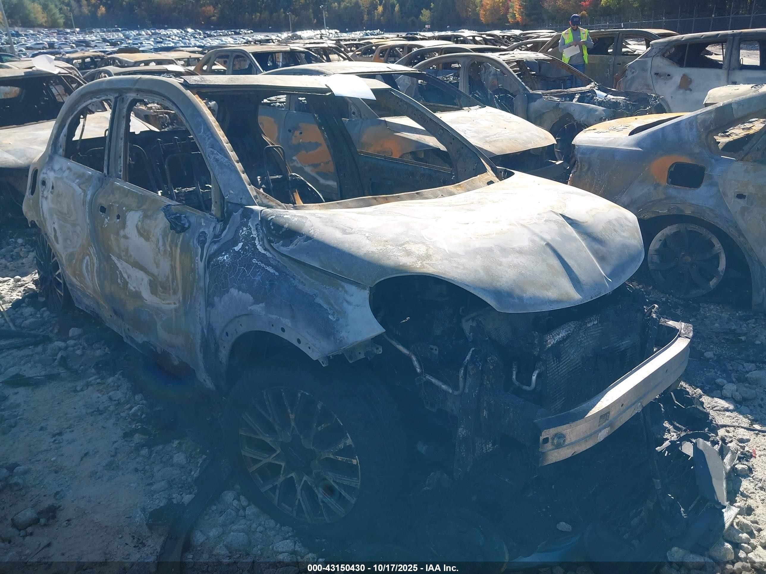 2017 FIAT 500X Lounge, VIN ZFBCFXDB9HP581763 — Burn