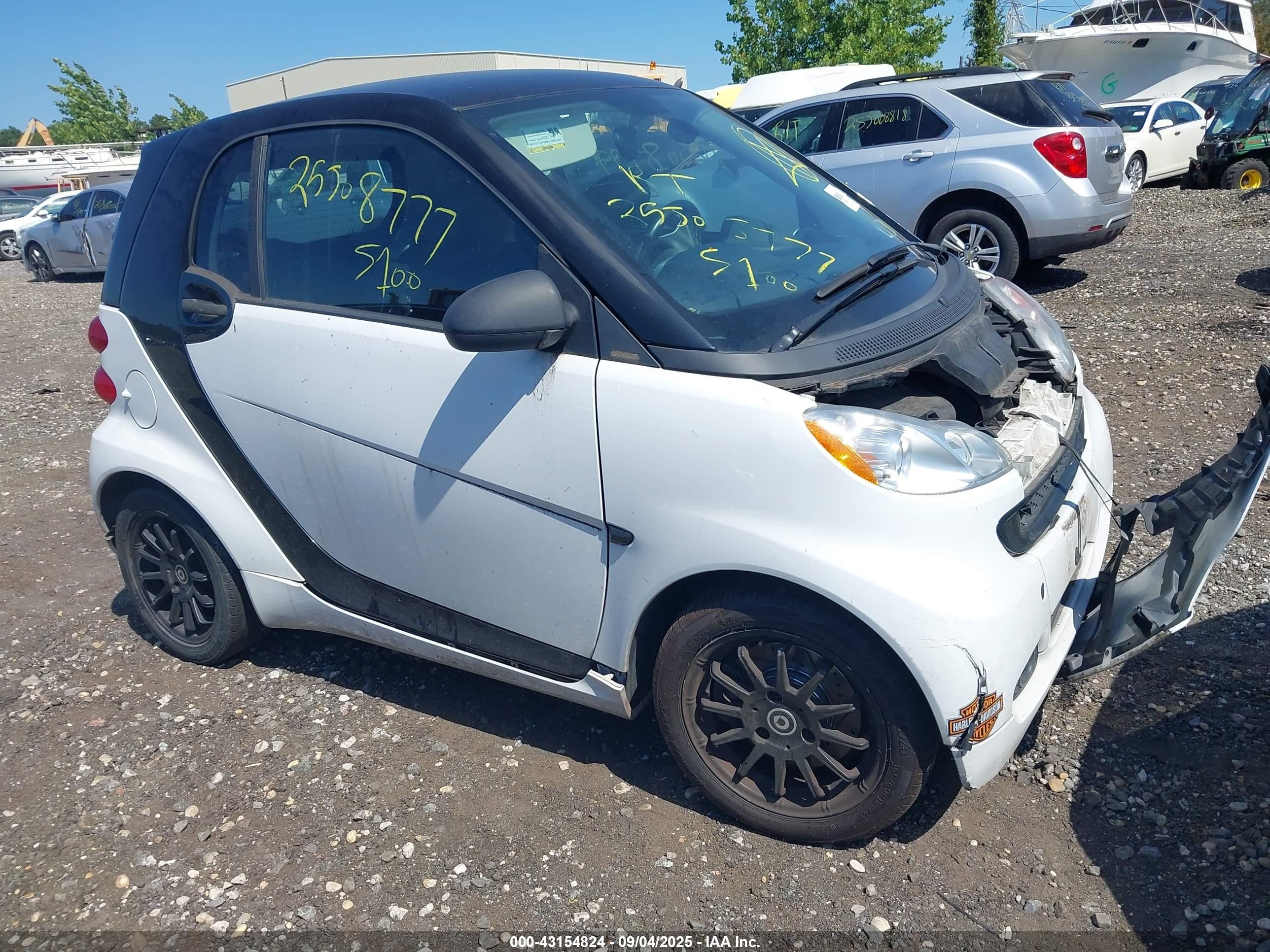 2012 Smart fortwo Pure, VIN WMEEJ3BA6CK571514 — Не указано