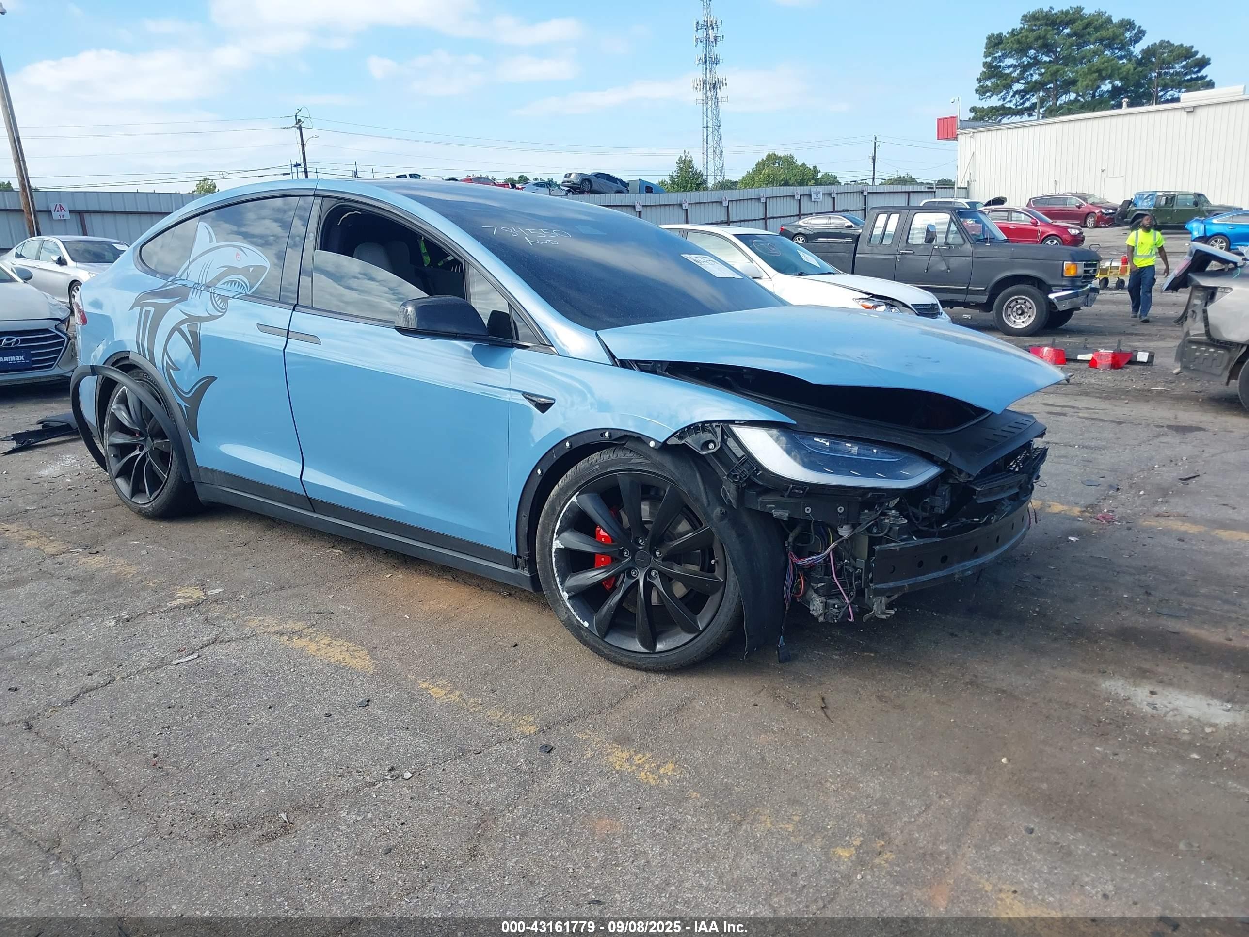 2019 Tesla Model X P100D, VIN 5YJXCDE42KF198609 — All over