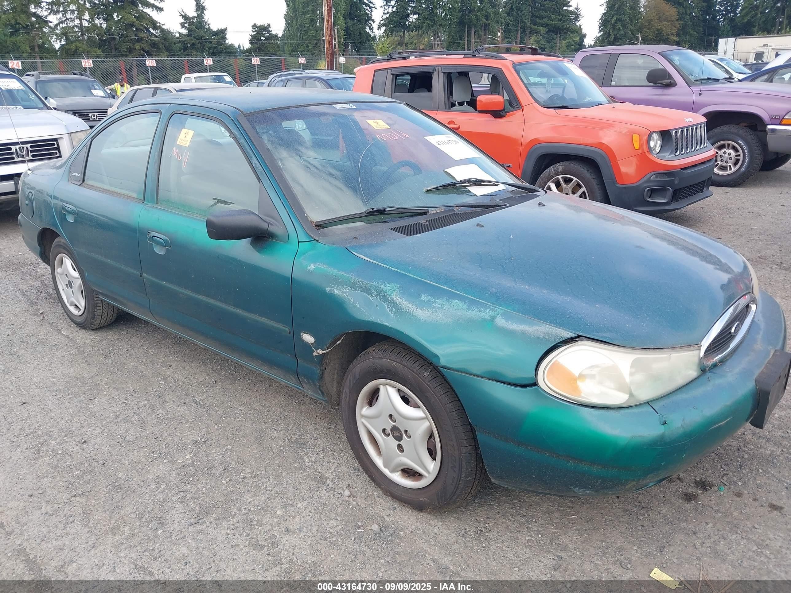 1998 Ford Contour LX, VIN 1FALP6531WK114932 — Front end