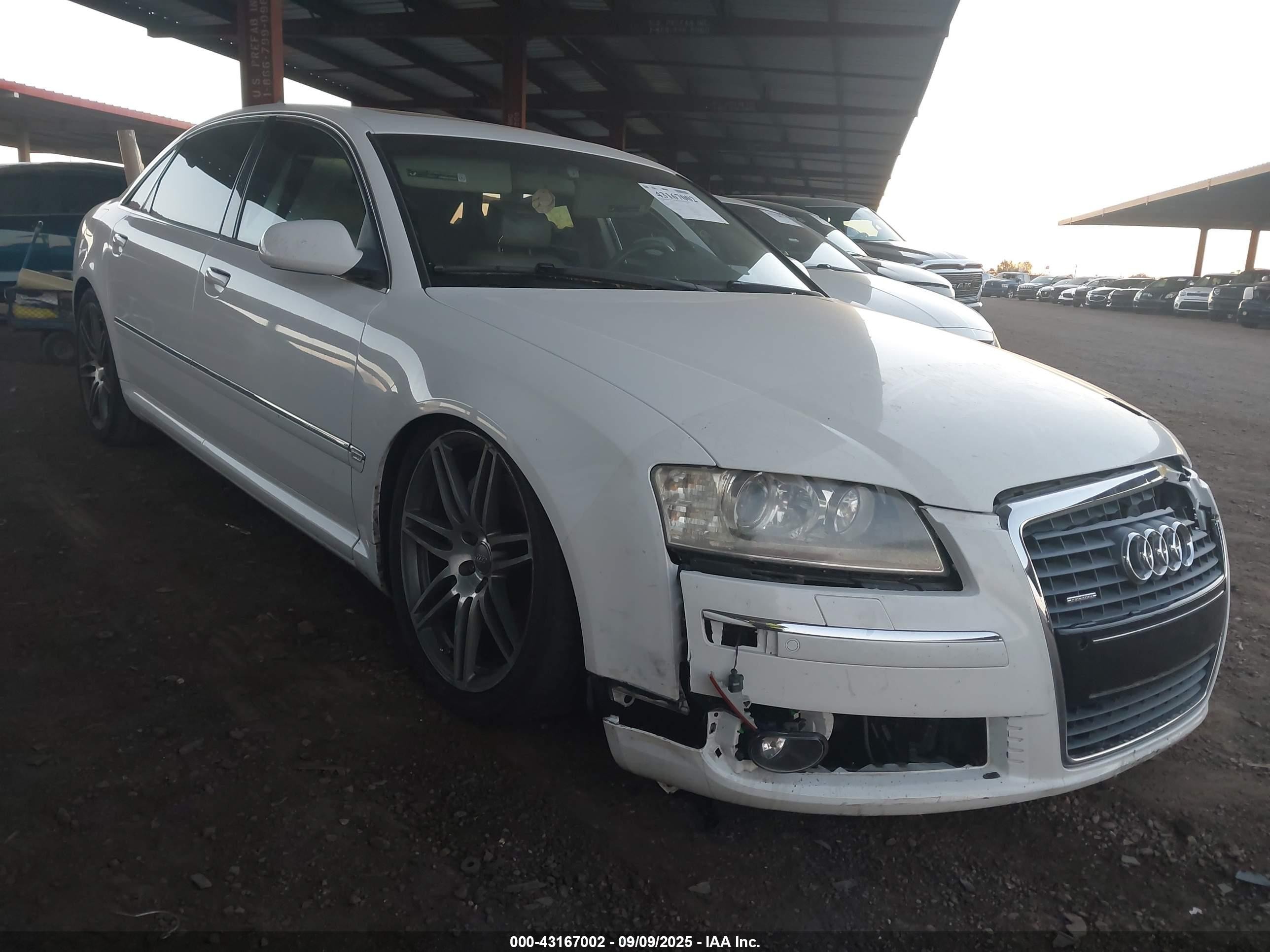 2007 Audi A8 4.2L, VIN WAUMV44E27N024830 — Front end