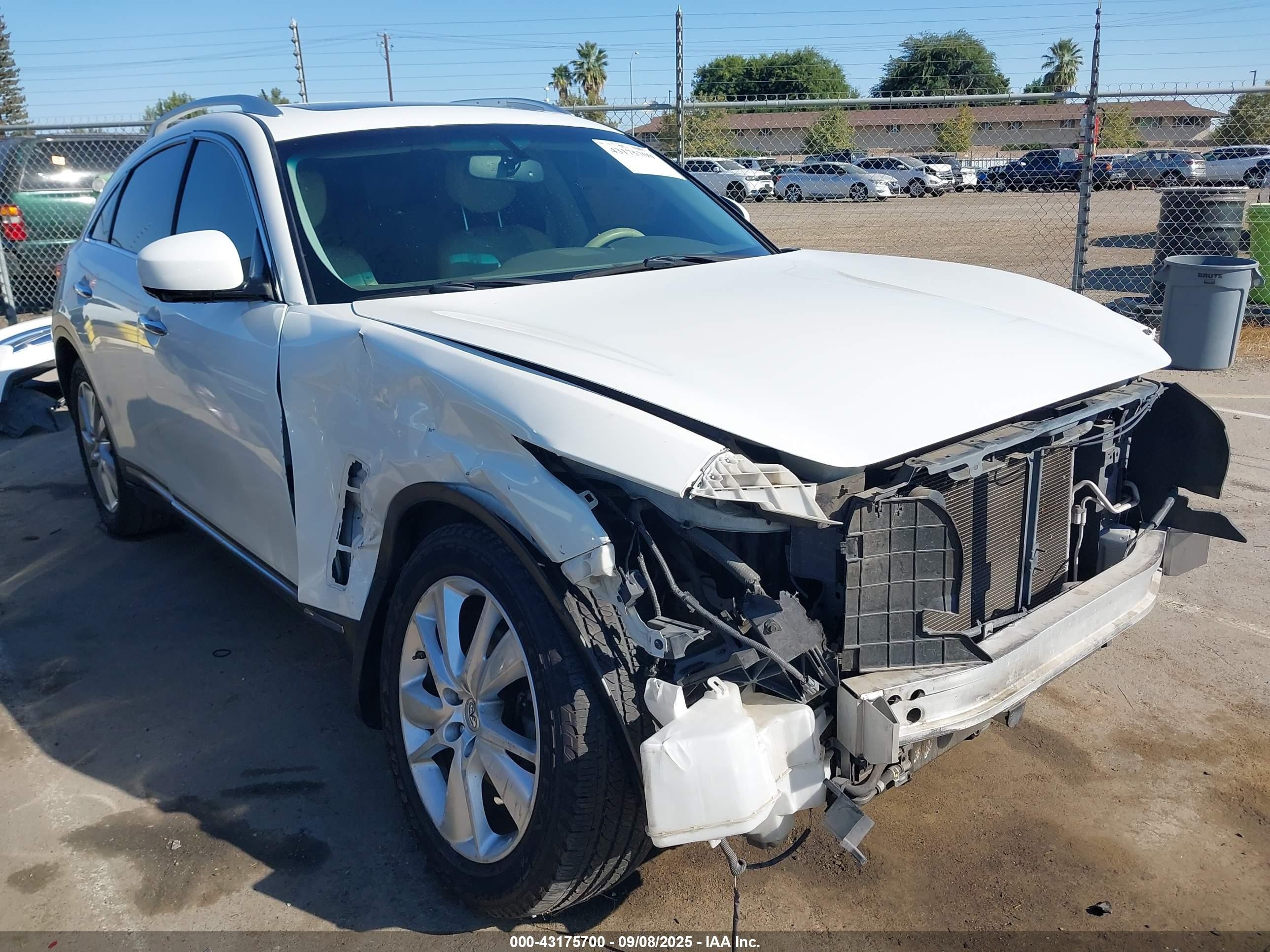 2012 Infiniti FX, VIN JN8AS1MU8CM121118 — Auction photo