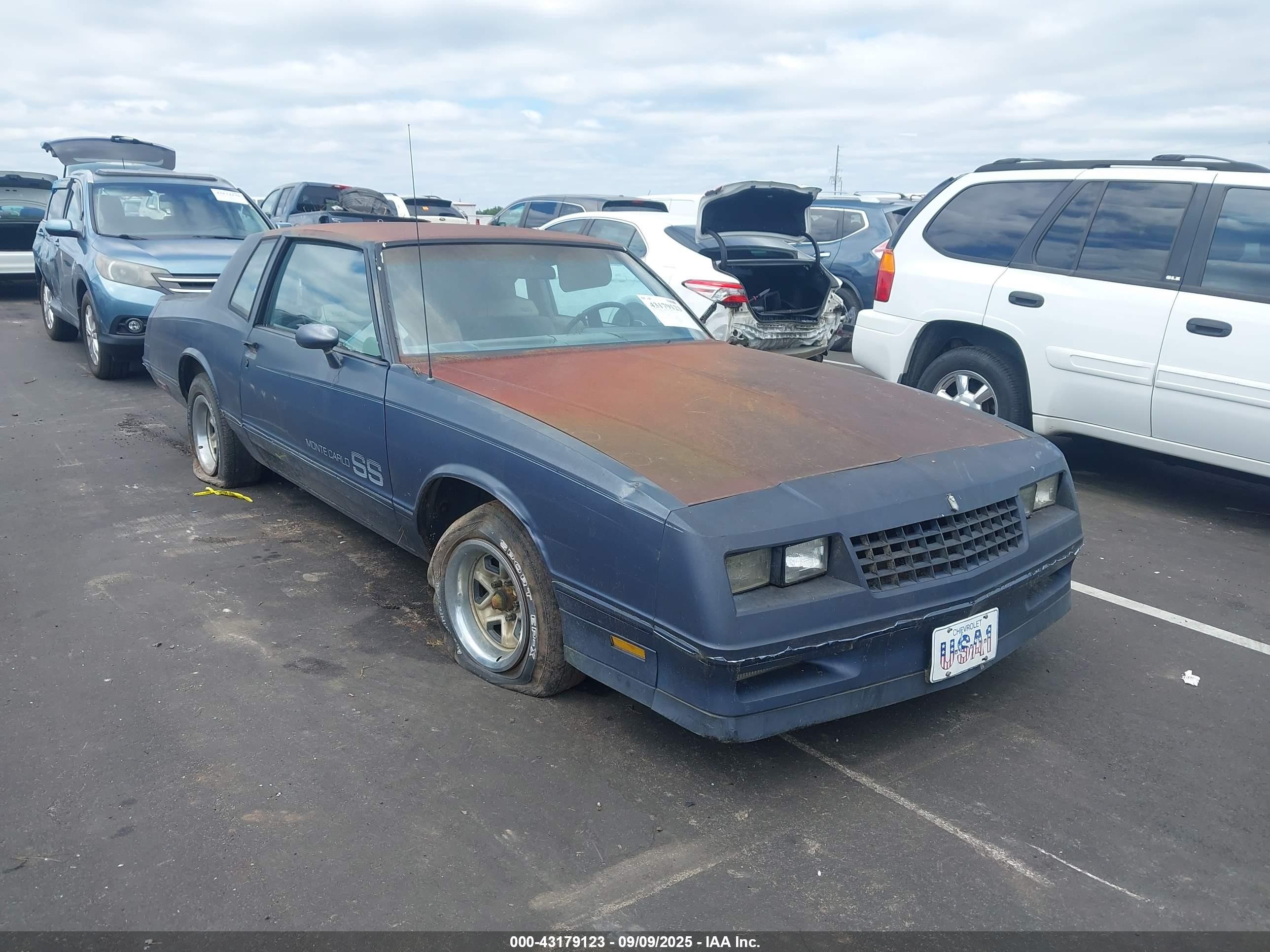 1983 Chevrolet Monte Carlo, VIN 1G1AZ3773DR178154 — Rear end