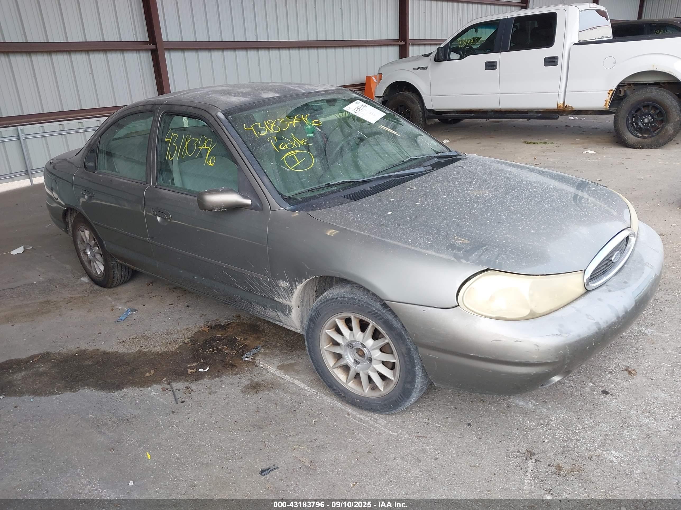 1998 Ford Contour LX, VIN 1FAFP66L3WK280218 — Rear end