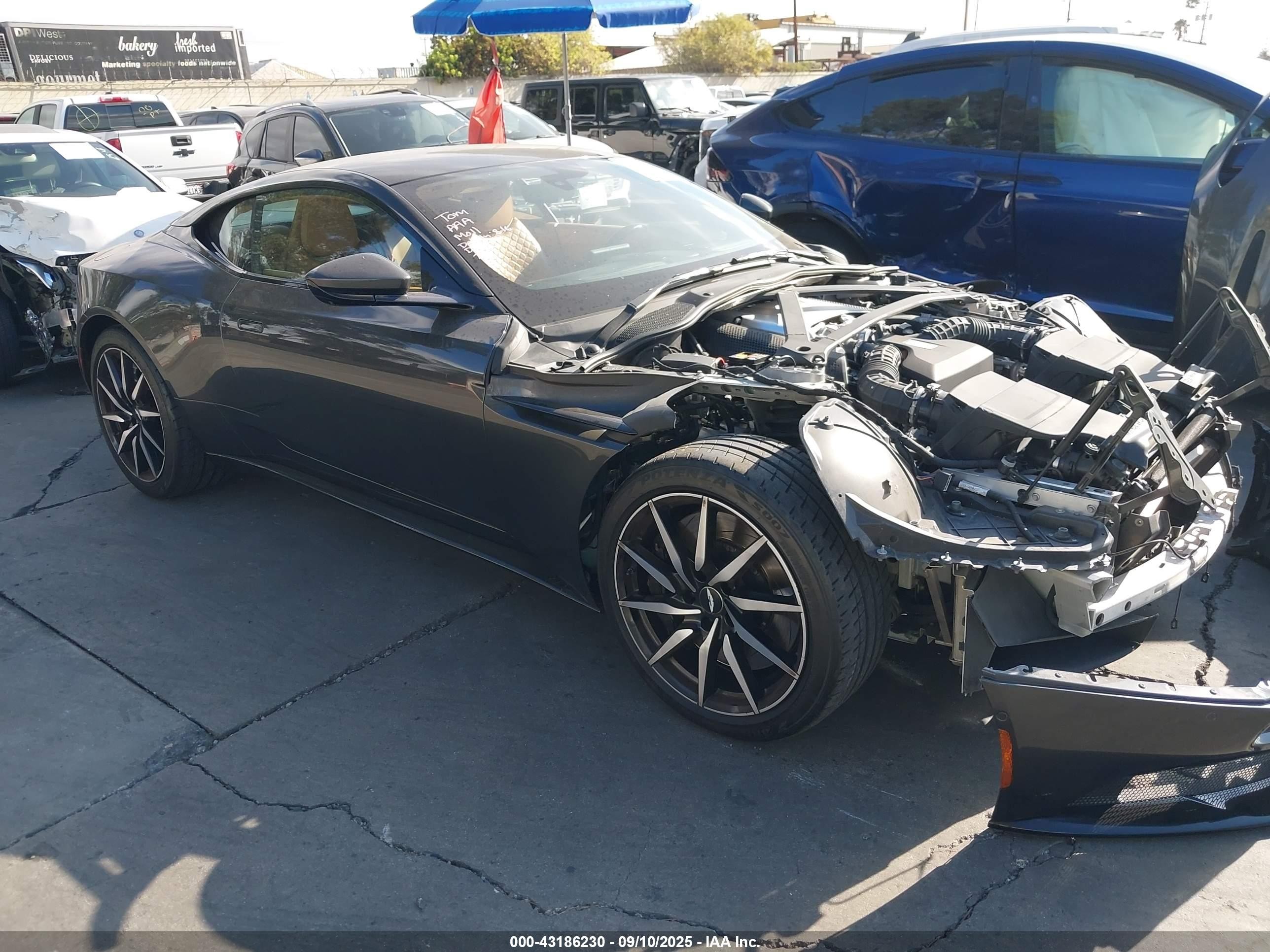 2019 Aston Martin DB11 V8, VIN SCFRMFAW4KGL07457 — Front end