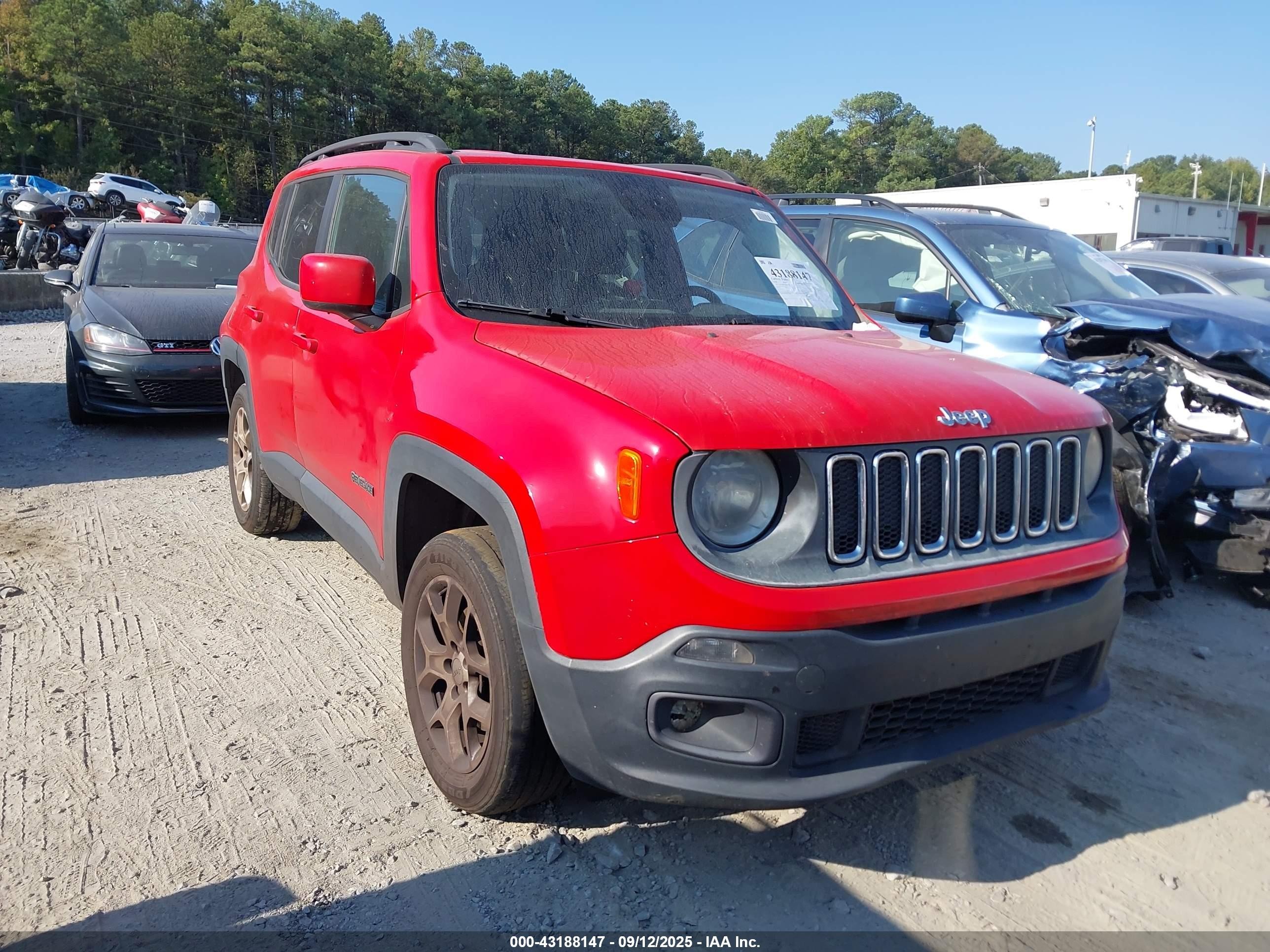 2016 Jeep Renegade 75th Anniversary, VIN ZACCJBBT3GPC87853 — Rear end