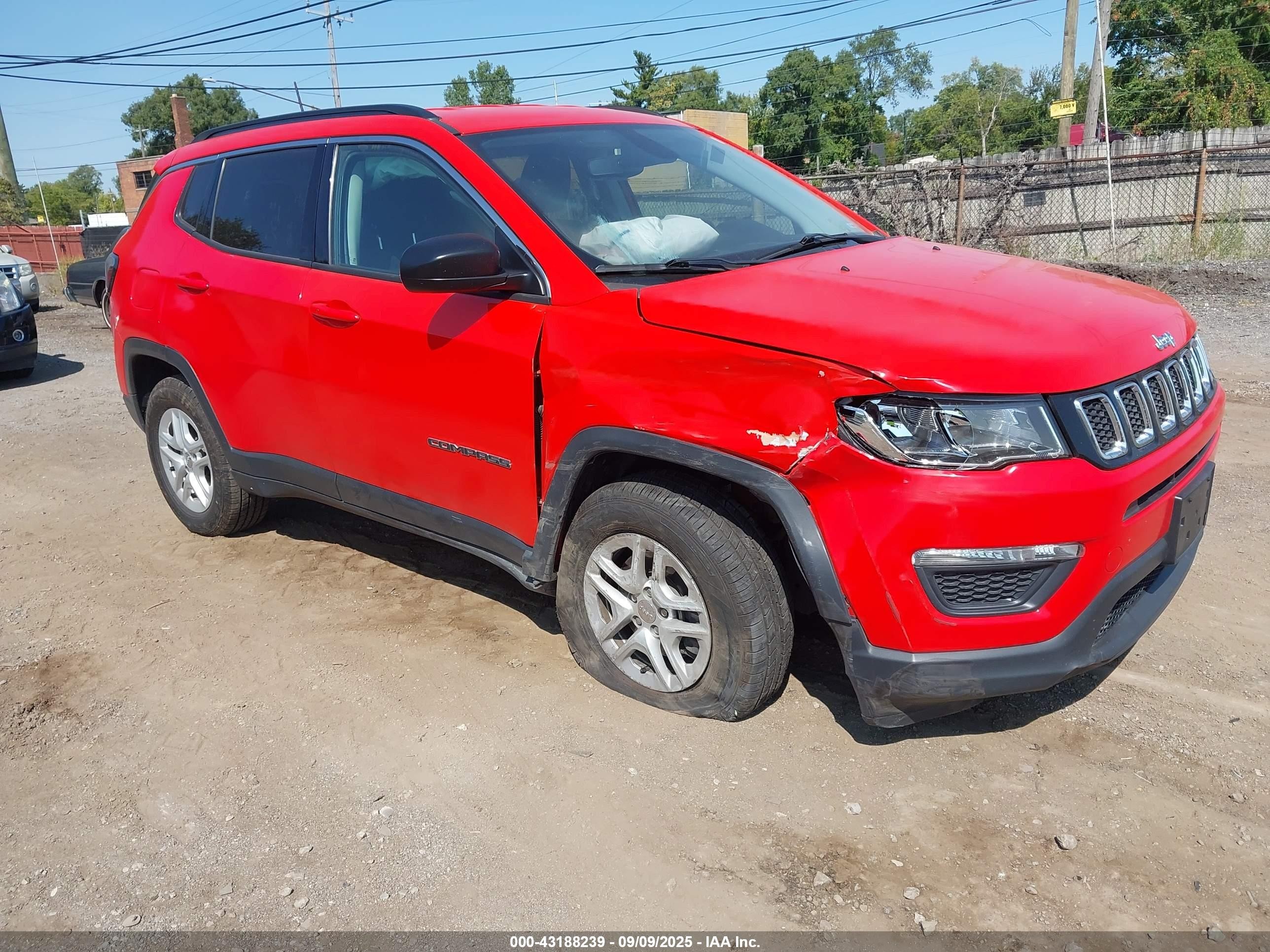2019 Jeep Compass Sport, VIN 3C4NJDAB7KT630209 — По всему кузову