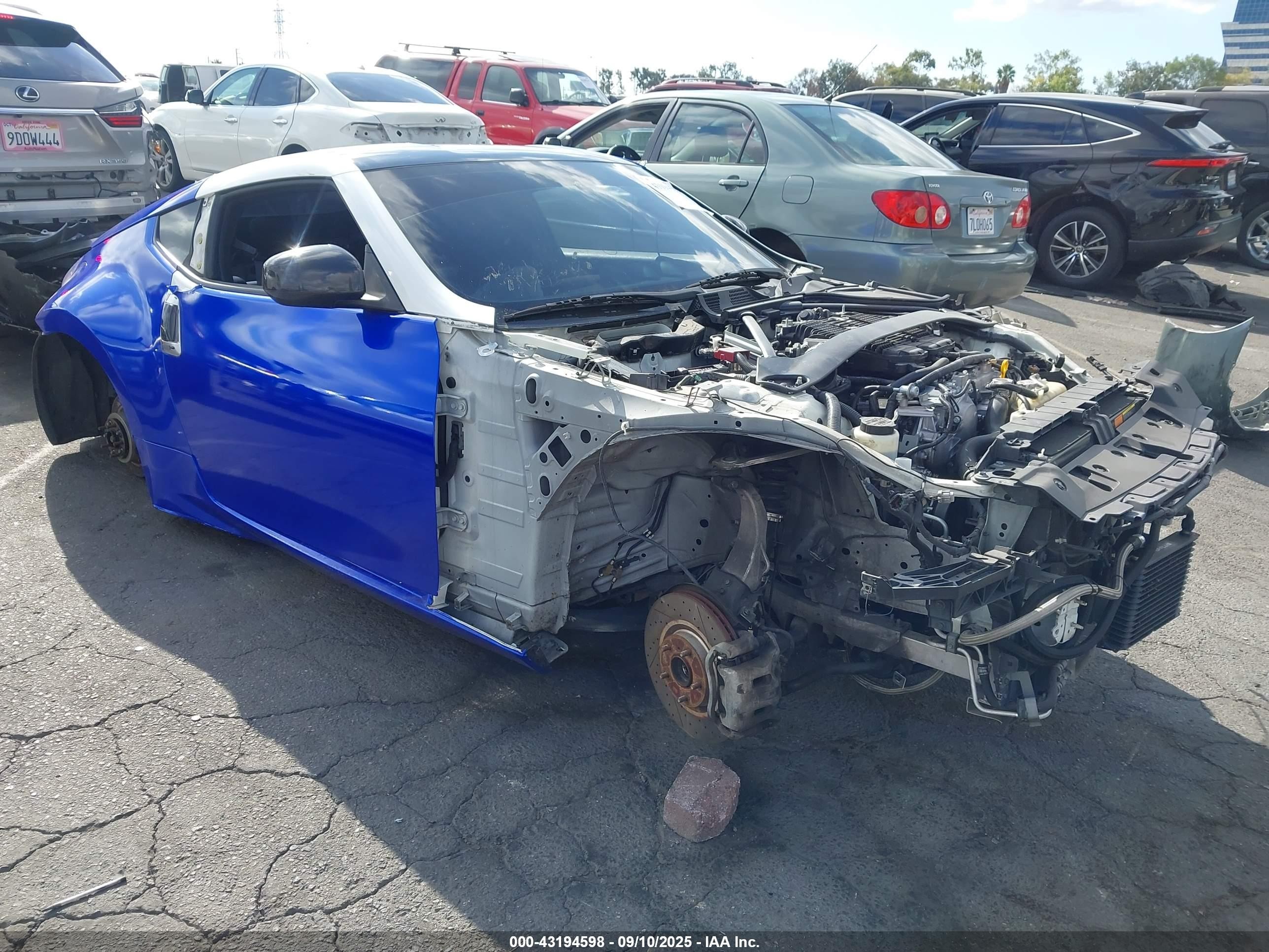 2013 Nissan 370Z, VIN JN1AZ4EH5DM881599 — Stripped