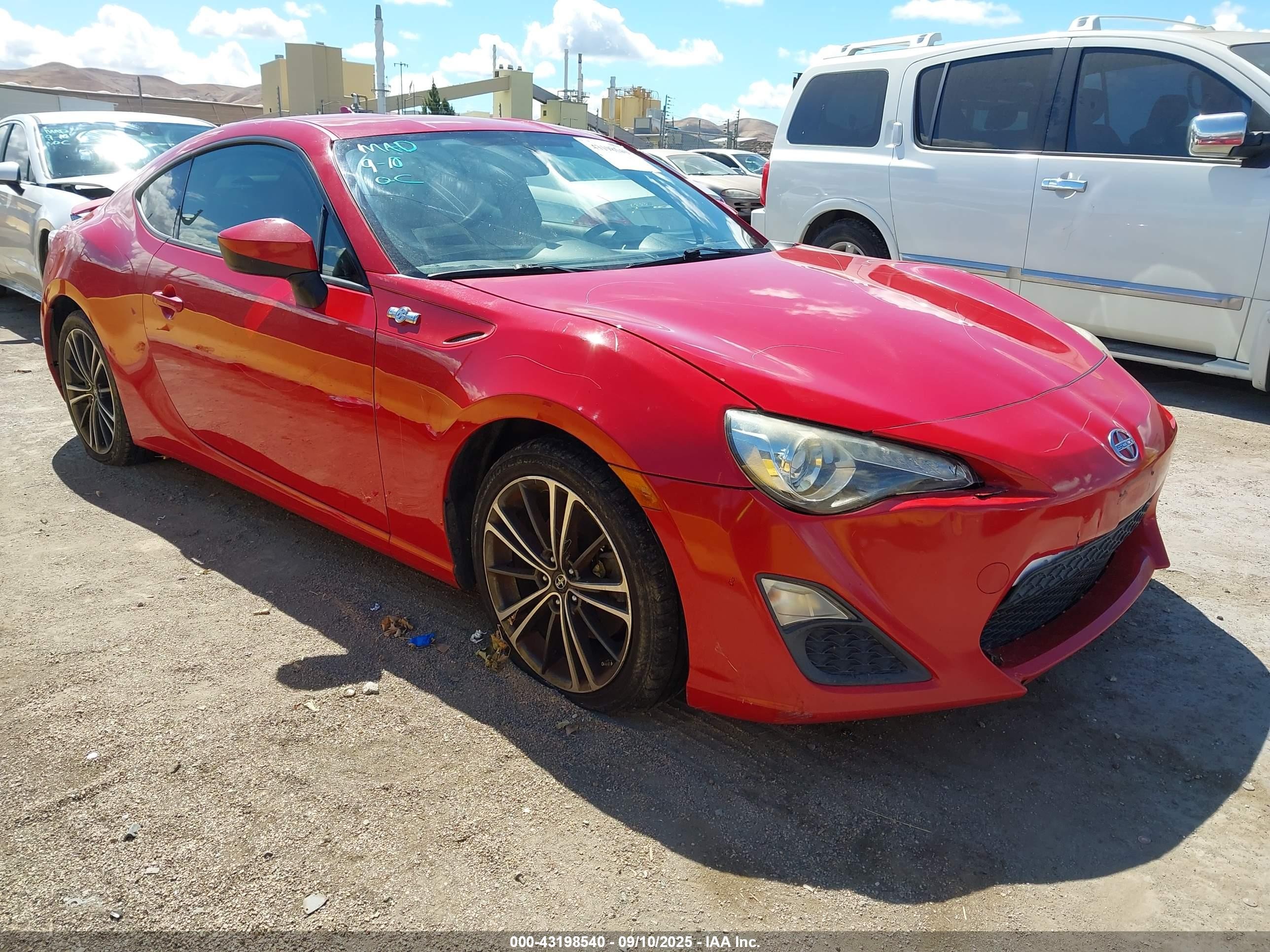 2014 Scion FR-S, VIN JF1ZNAA1XE8707756 — Vandalism