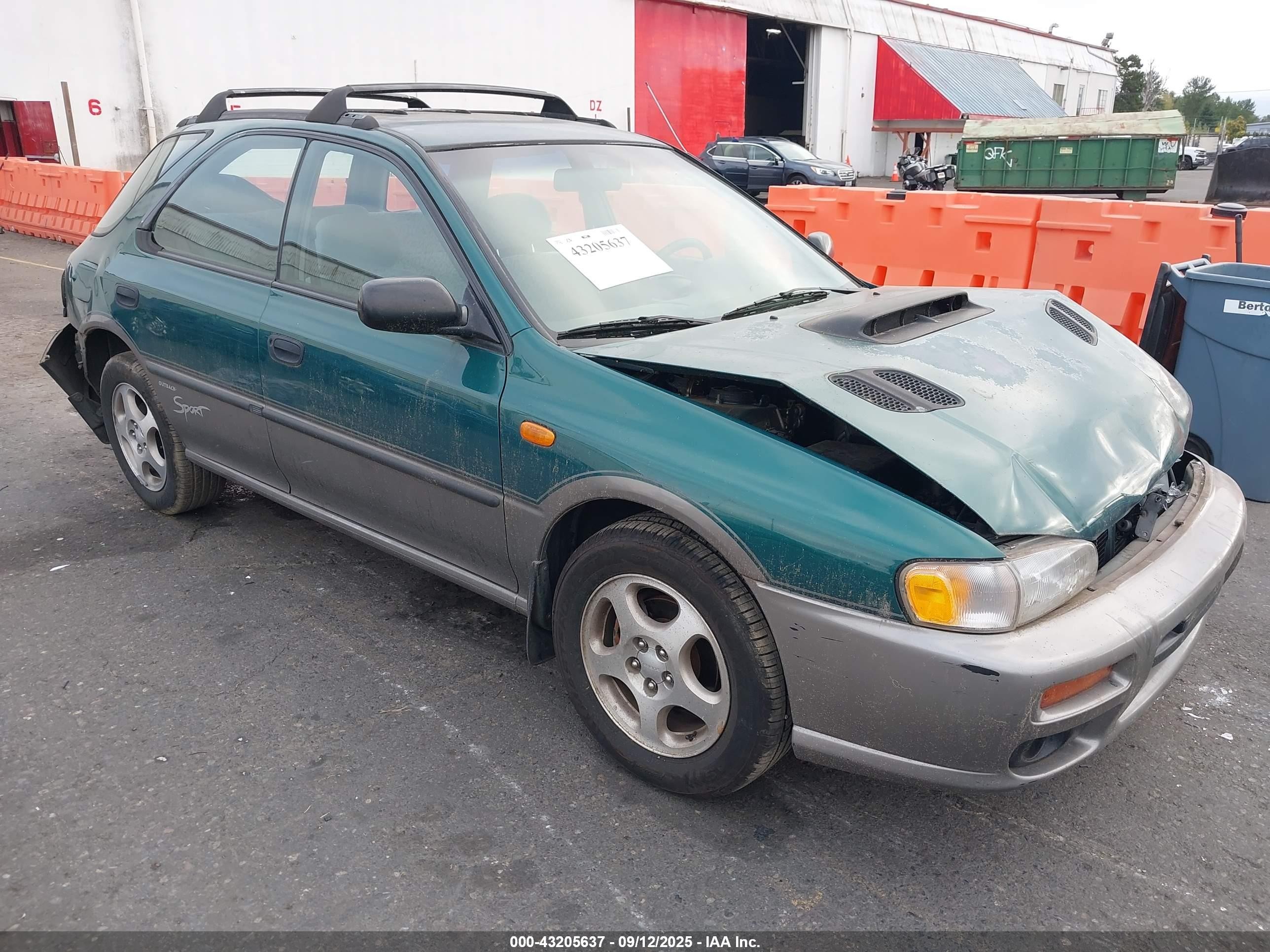 1997 Subaru Impreza Outback Special Sports, VIN JF1GF485XVG821809 — Фото с аукциона 1 of 5