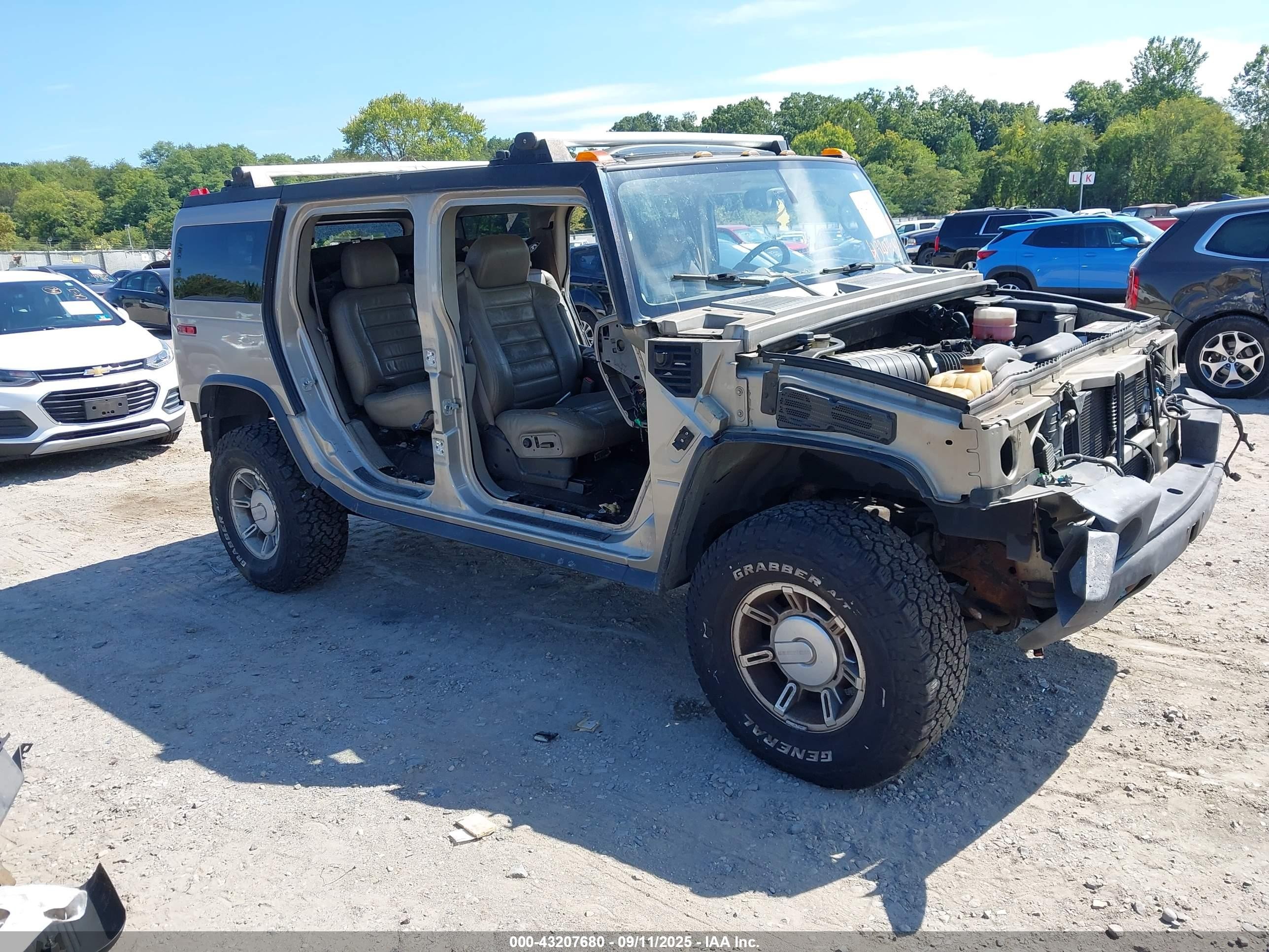 2004 Hummer H2, VIN 5GRGN23U44H108265 — Stripped