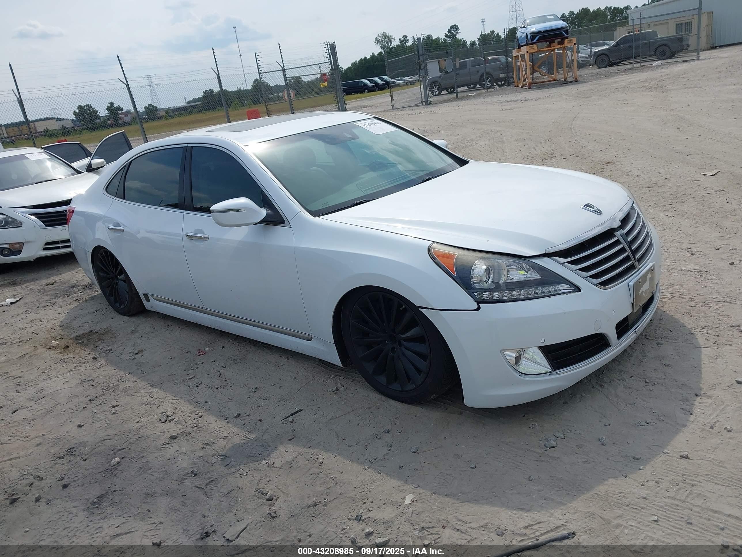 2016 Hyundai Equus Signature, VIN KMHGH4JH9GU104049 — Water / flood