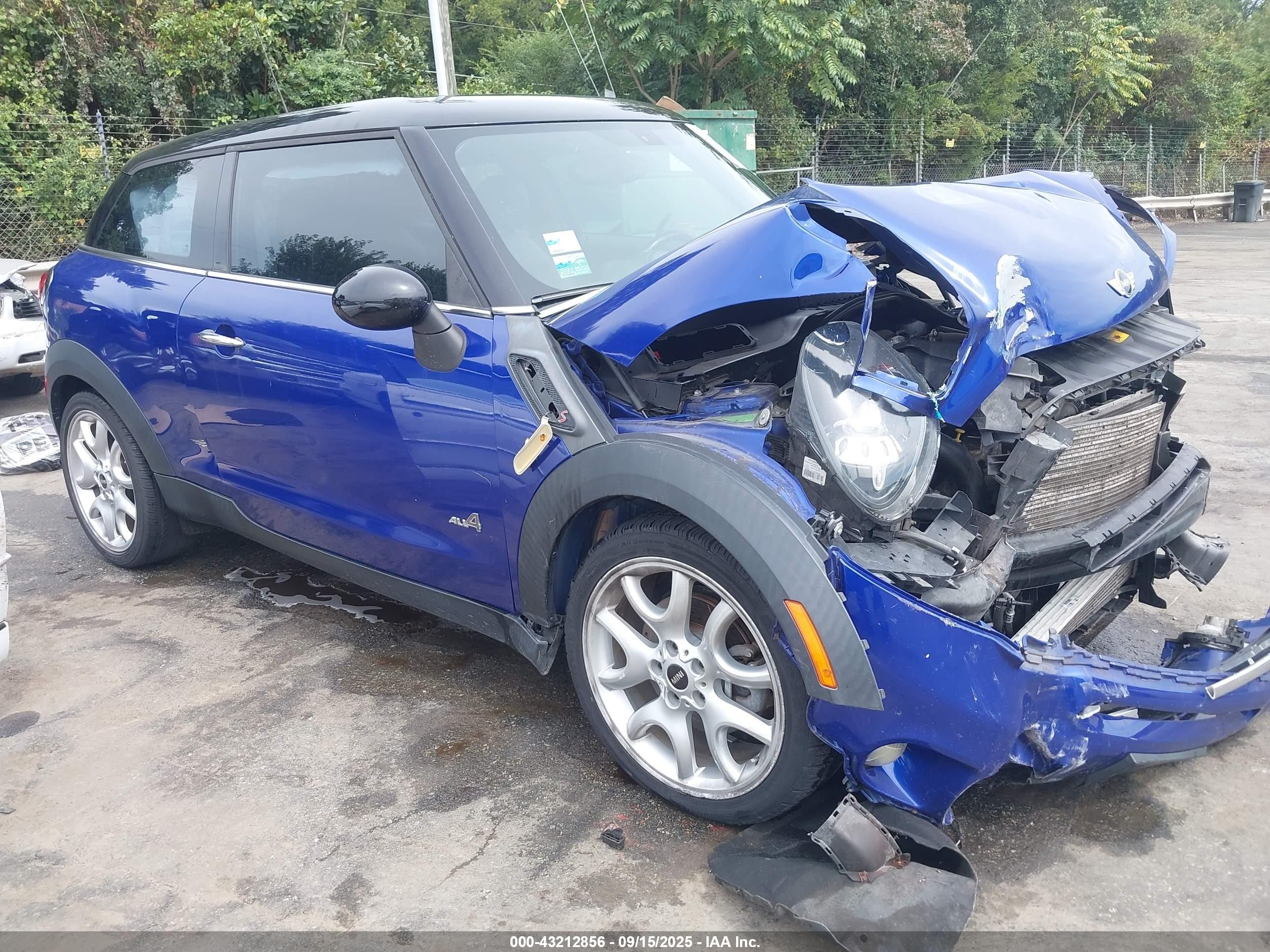 2013 MINI Paceman S ALL4, VIN WMWSS7C51DWN51475 — Front end