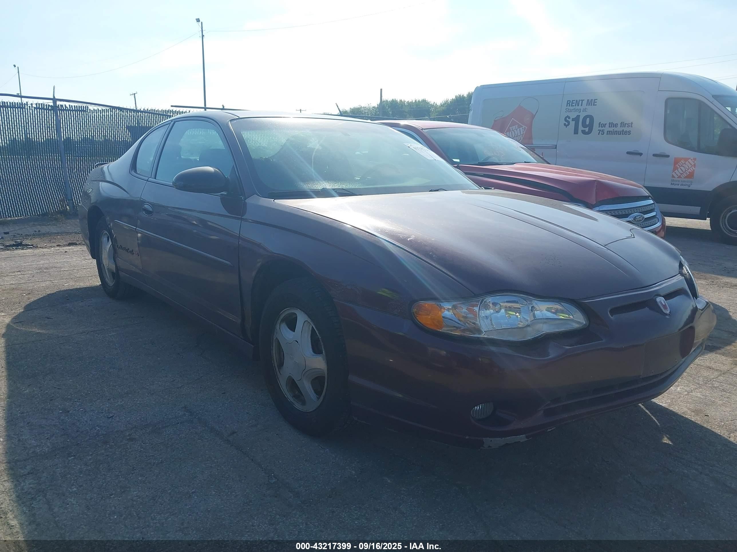 2003 Chevrolet Monte Carlo SS, VIN 2G1WX12K439313503 — Front end