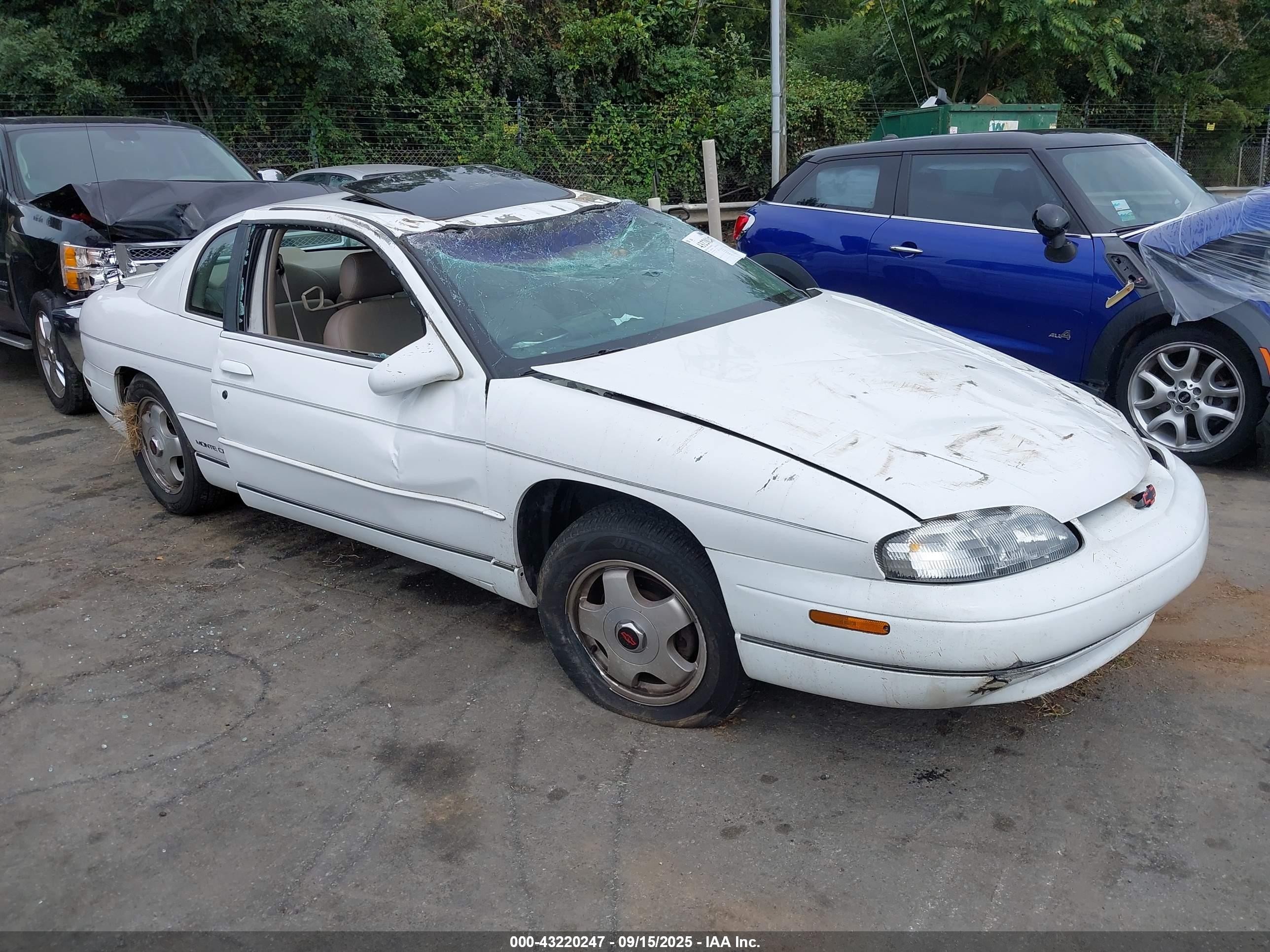 1998 Chevrolet Monte Carlo Z34, VIN 2G1WX12K0W9254227 — Rollover
