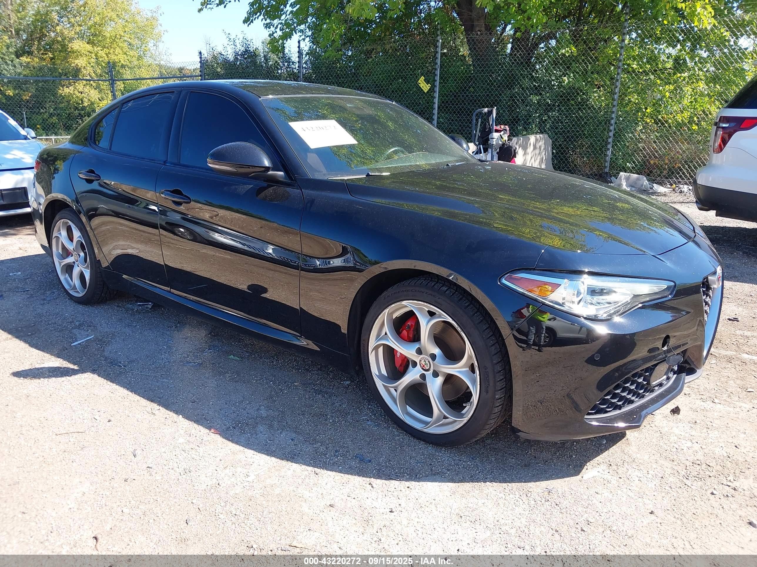 2021 Alfa Romeo Giulia Ti Sport, VIN ZARFANBN0M7644890 — Water / flood