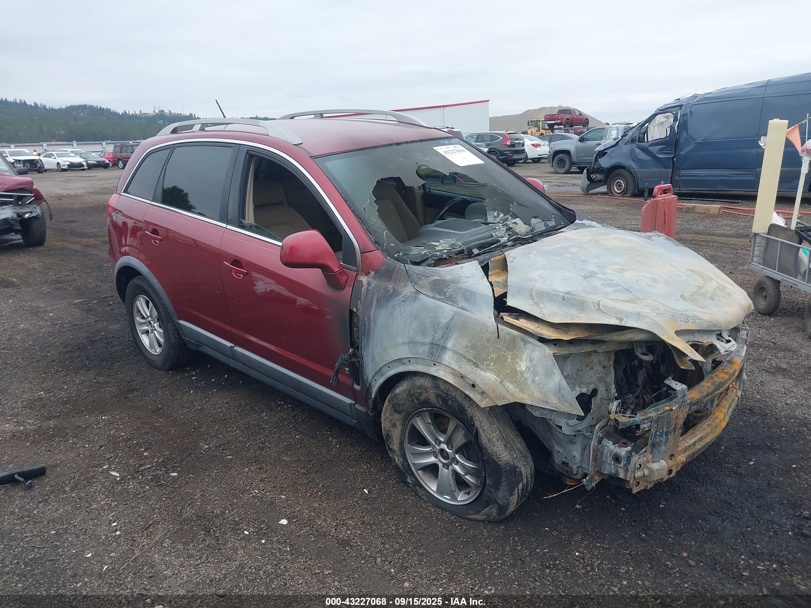 2008 Saturn VUE XE, VIN 3GSCL33PX8S612293 — Engine fire