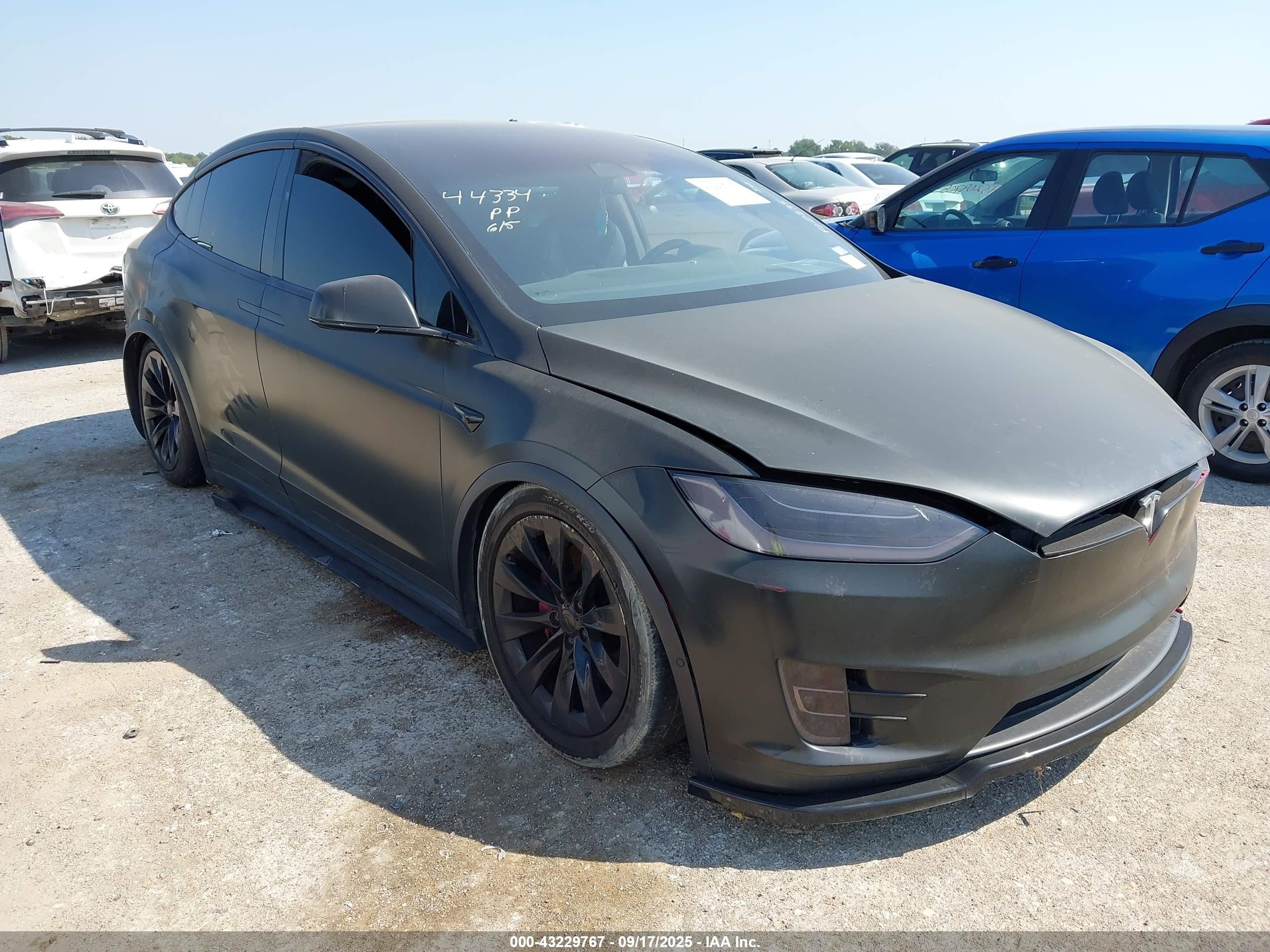 2017 Tesla Model X 90D, VIN 5YJXCAE20HF039268 — Theft recovery