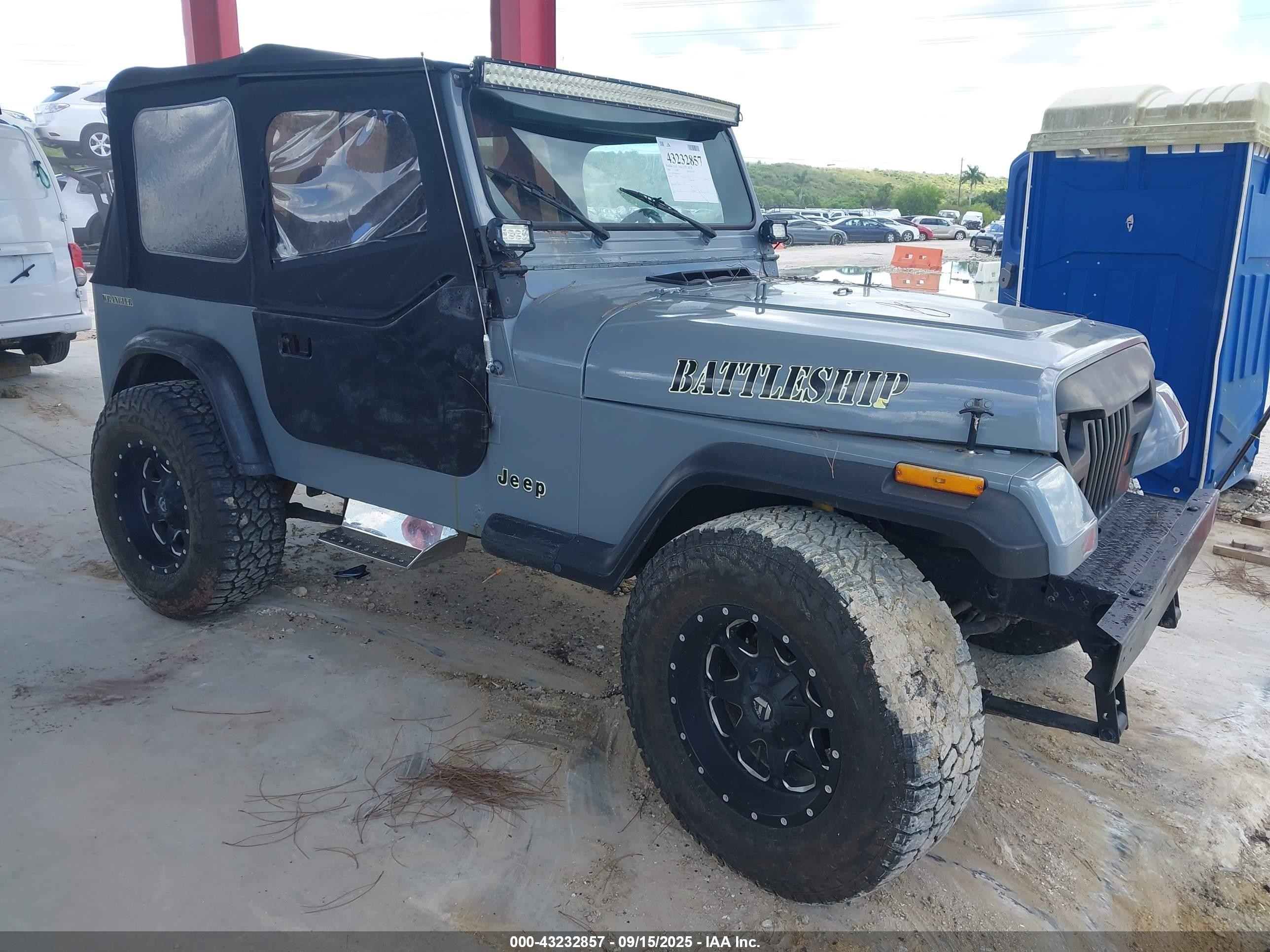 1988 Jeep Wrangler, VIN 2BCHV81J6JB509019 — Rear end
