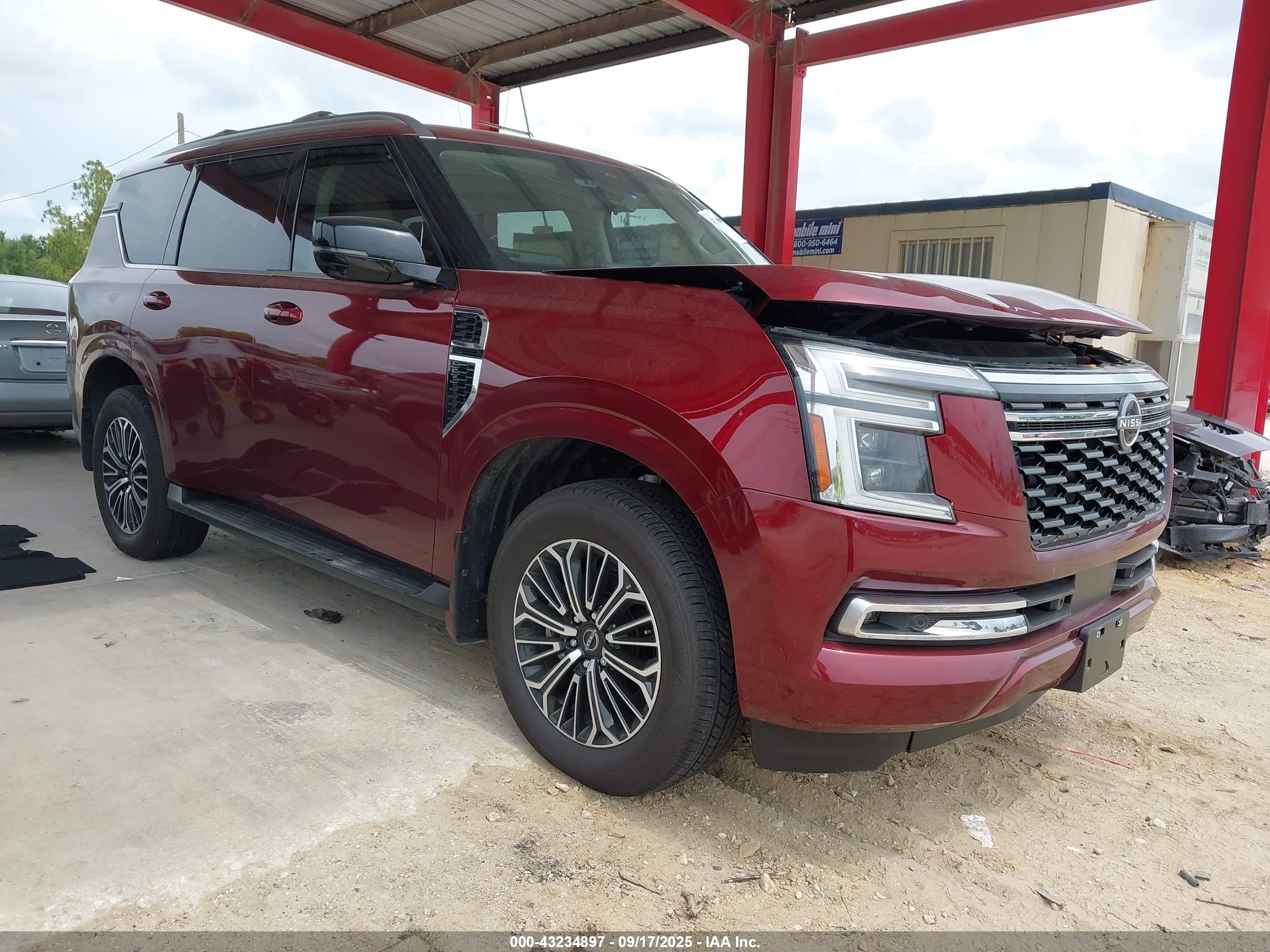 2025 Nissan Armada Platinum, VIN JN8AY3EA5S9001132 — Water / flood