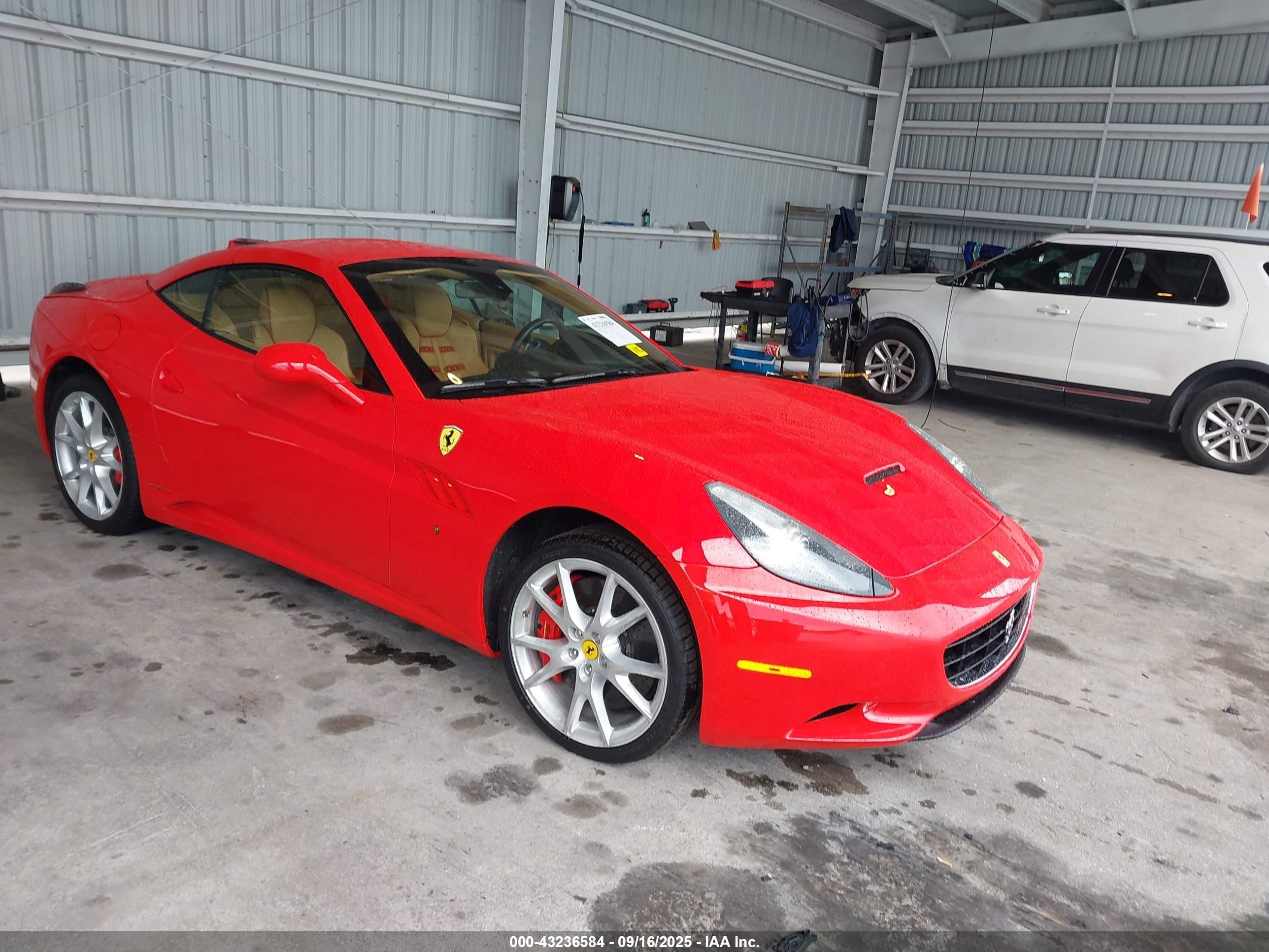 2010 Ferrari California, VIN ZFF65LJA8A0175717 — Water / flood
