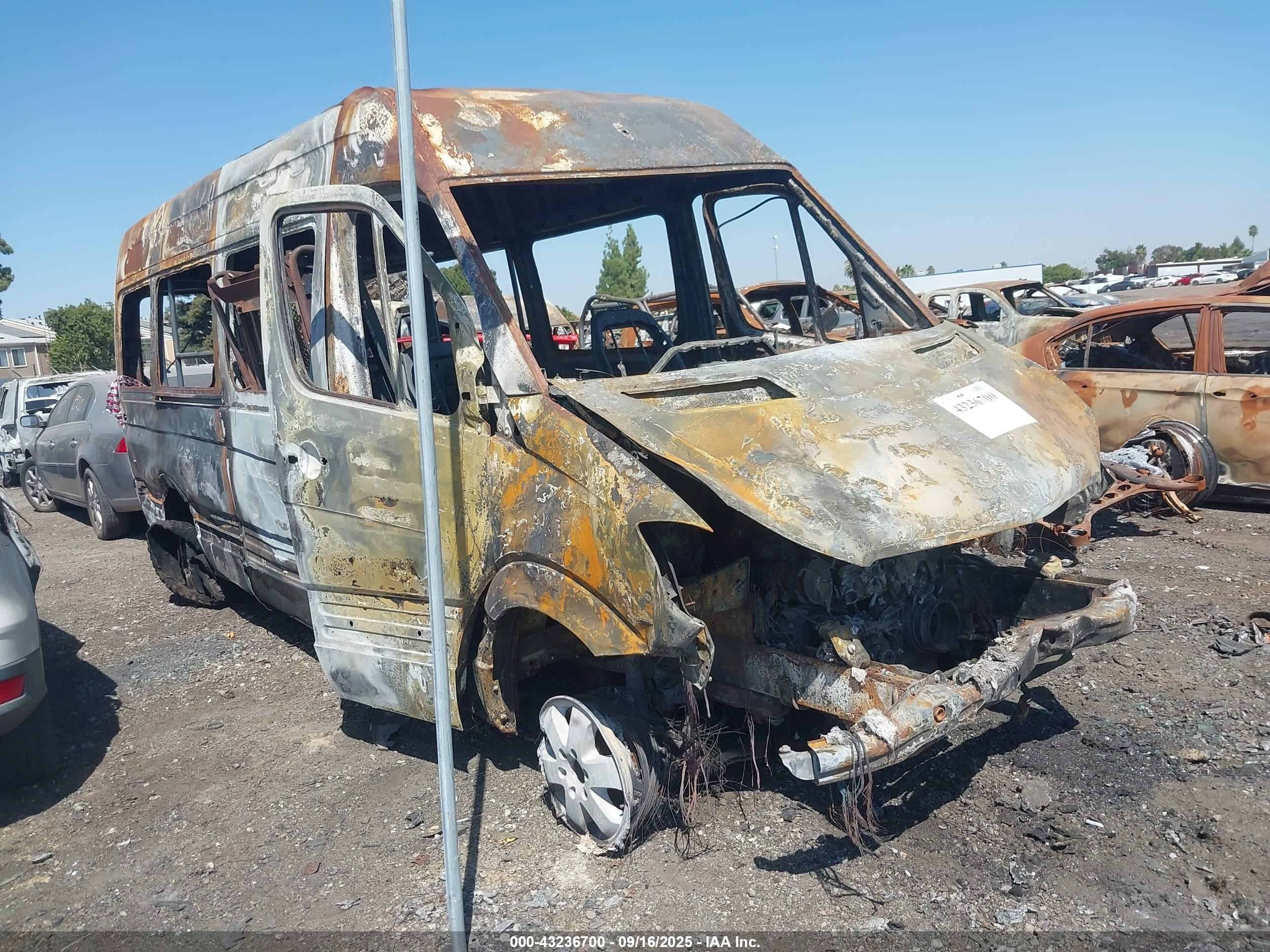 2015 Mercedes-Benz Sprinter, VIN WDZPE8DC9FP119300 — Burn